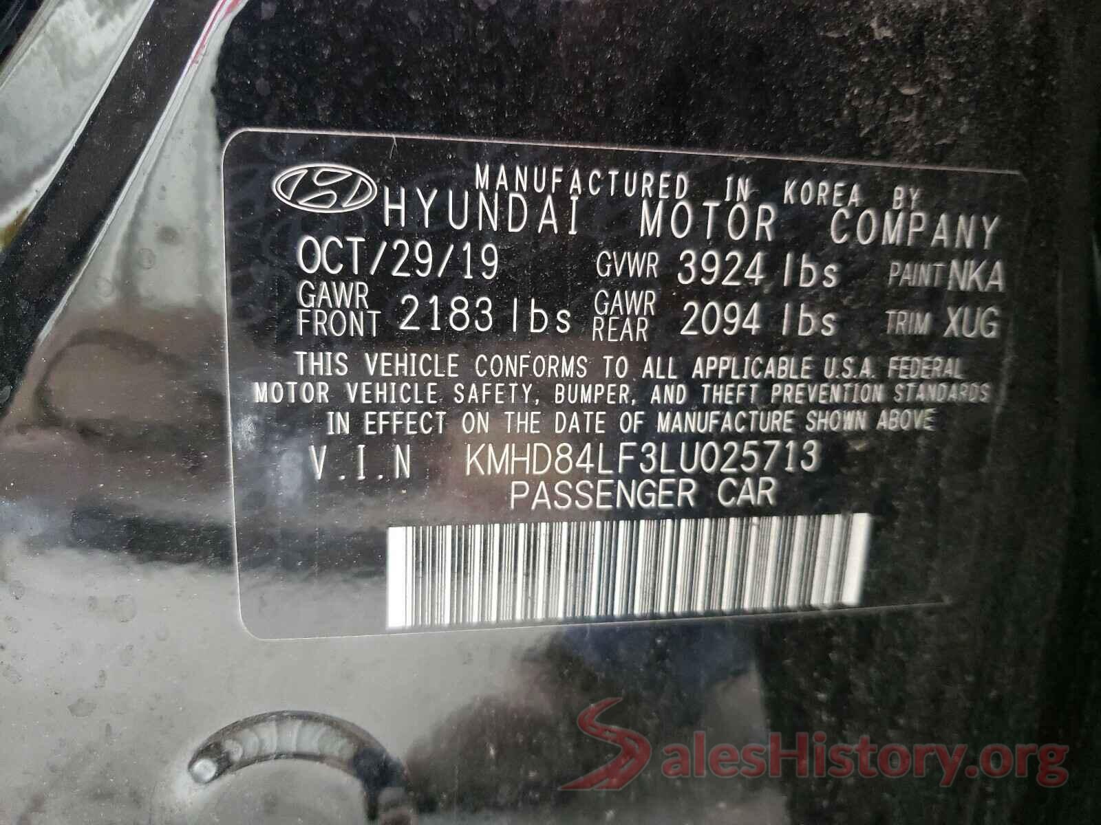 KMHD84LF3LU025713 2020 HYUNDAI ELANTRA