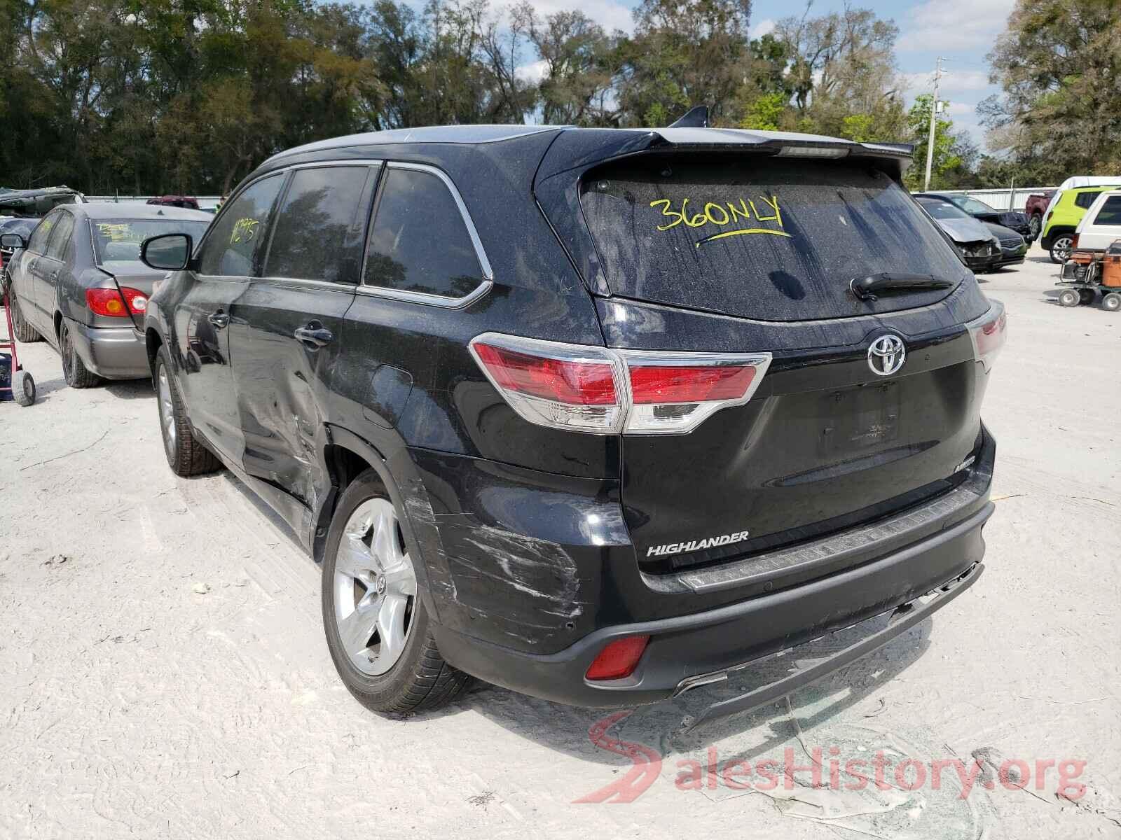 5TDYKRFH8GS169639 2016 TOYOTA HIGHLANDER