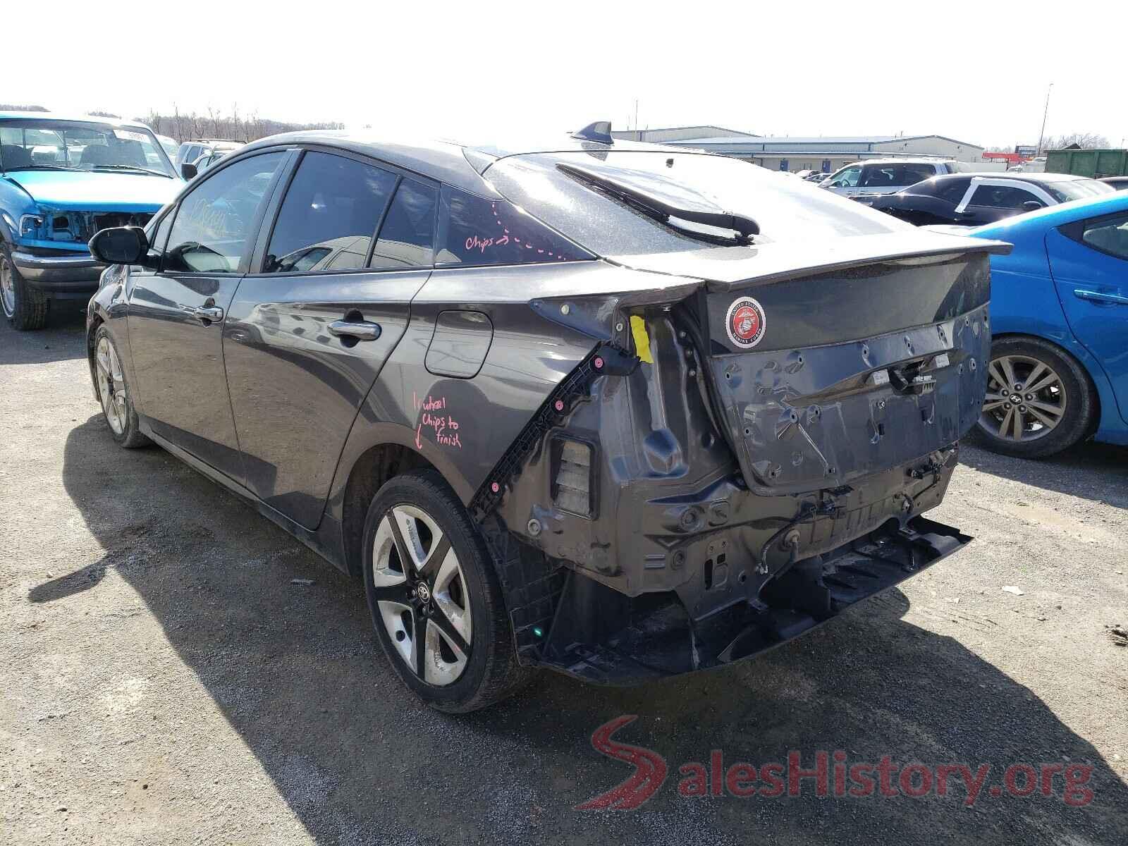 JTDKARFU5G3509885 2016 TOYOTA PRIUS