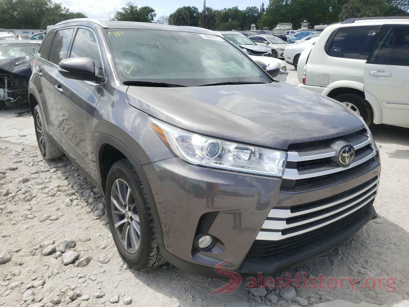 5TDKZRFH3KS554343 2019 TOYOTA HIGHLANDER