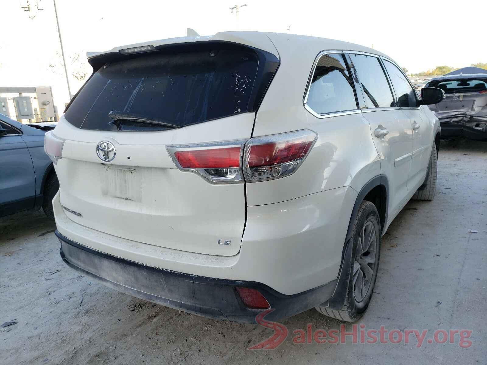 5TDZKRFHXGS168397 2016 TOYOTA HIGHLANDER