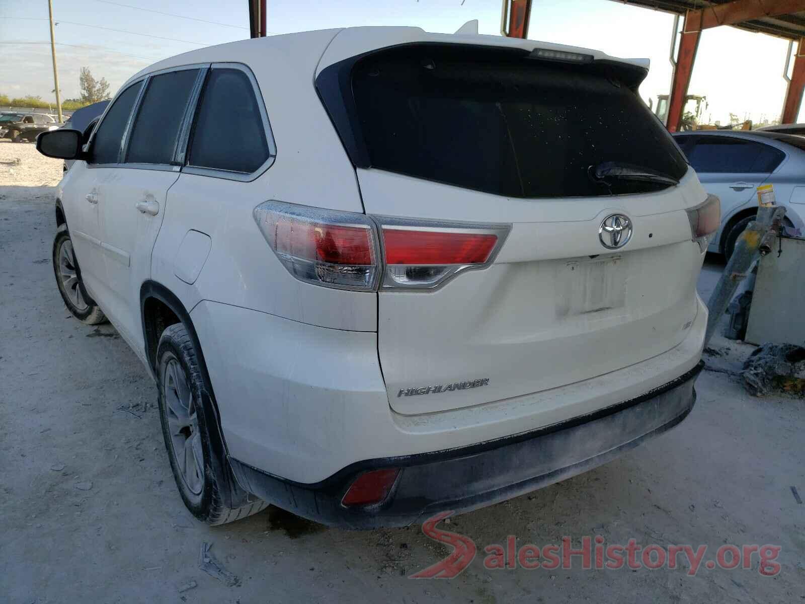 5TDZKRFHXGS168397 2016 TOYOTA HIGHLANDER