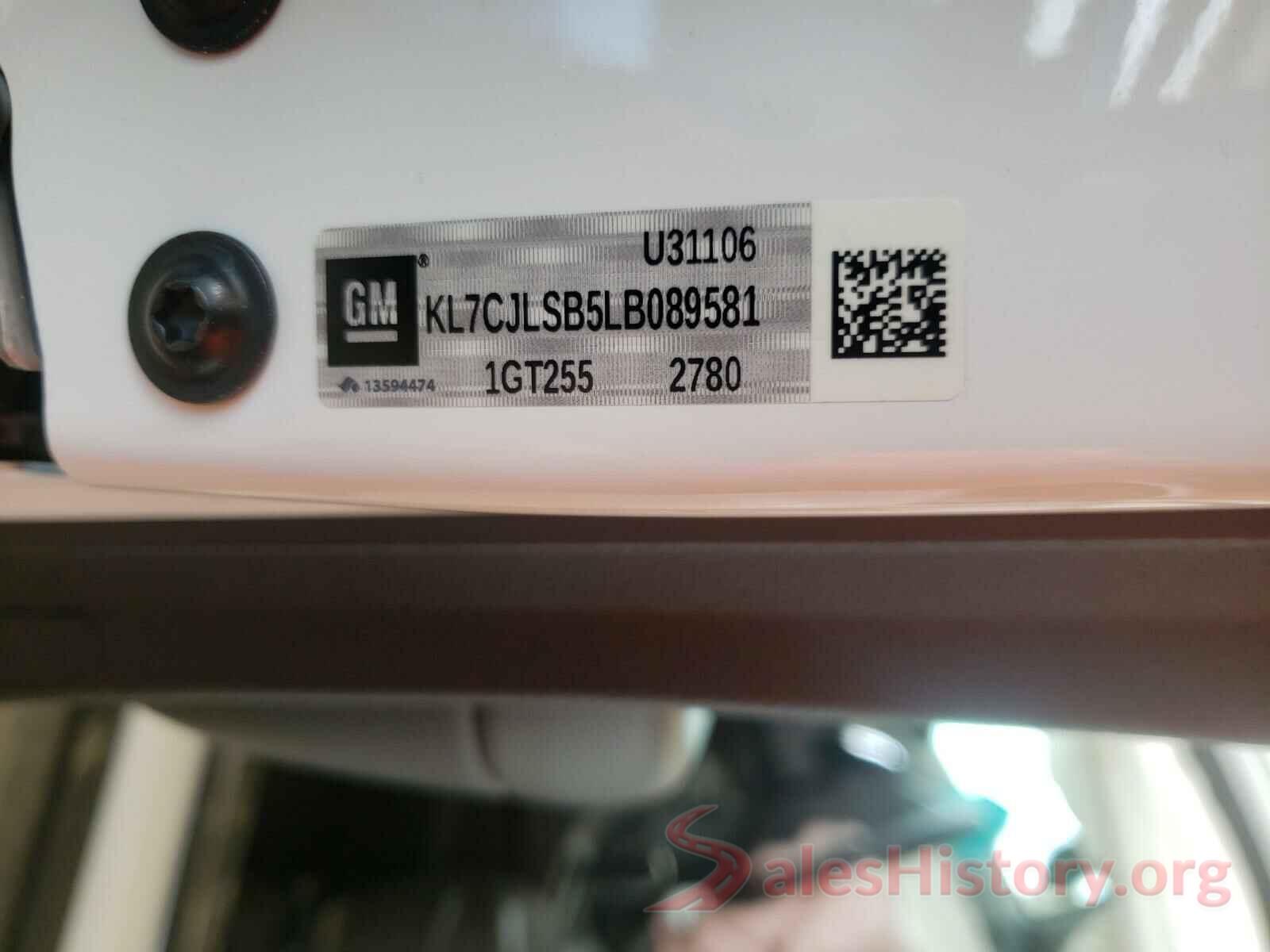 KL7CJLSB5LB089581 2020 CHEVROLET TRAX