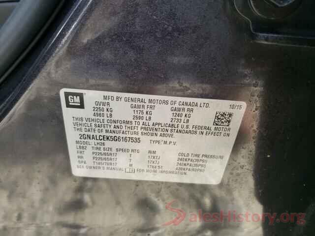 2GNALCEK5G6167535 2016 CHEVROLET EQUINOX