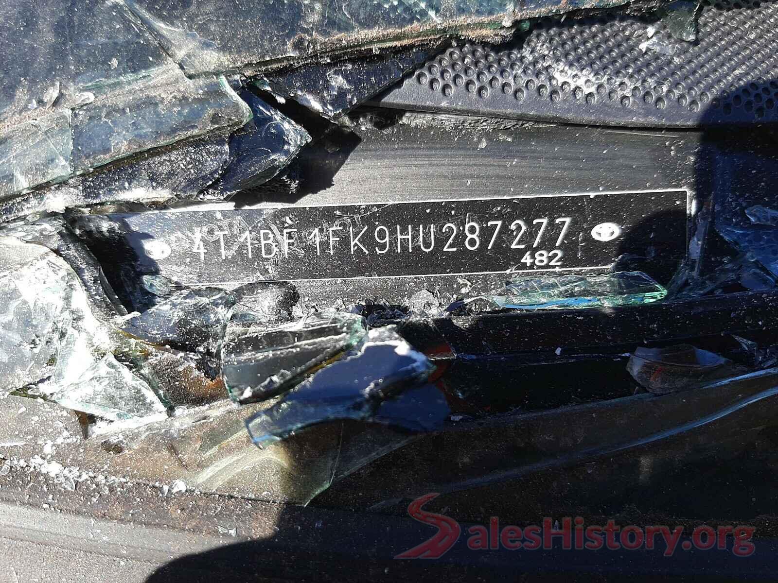 4T1BF1FK9HU287277 2017 TOYOTA CAMRY