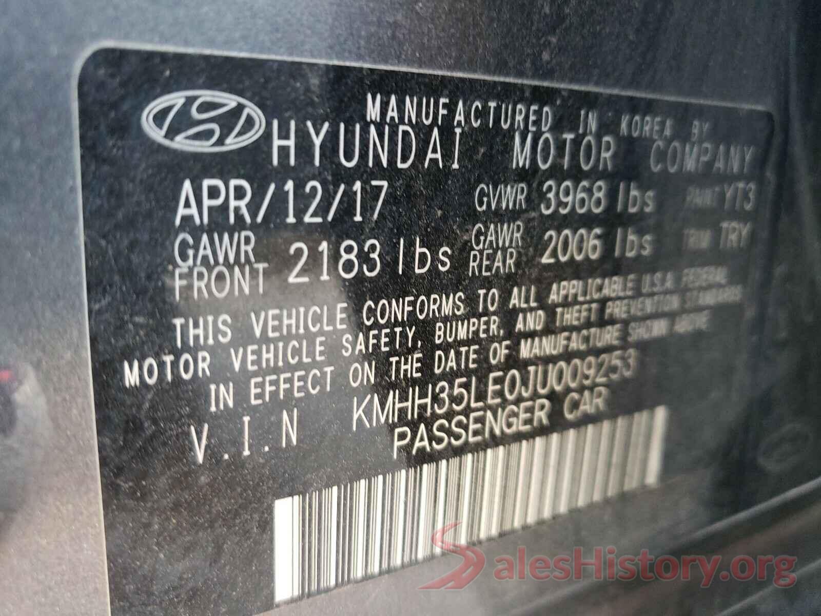 KMHH35LE0JU009253 2018 HYUNDAI ELANTRA