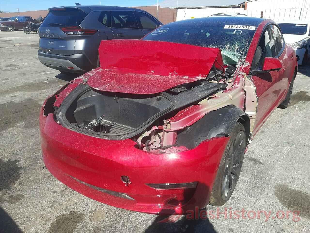 5YJ3E1EC2NF106627 2022 TESLA MODEL 3