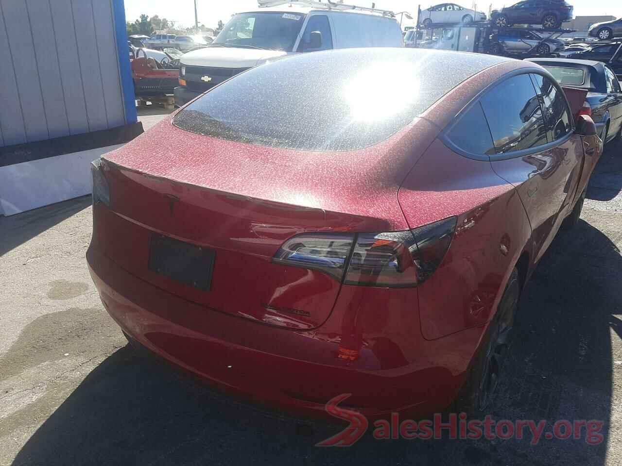 5YJ3E1EC2NF106627 2022 TESLA MODEL 3