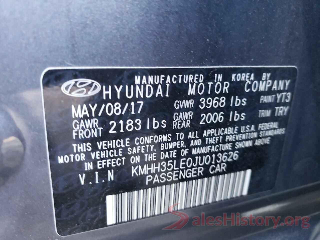 KMHH35LE0JU013626 2018 HYUNDAI ELANTRA