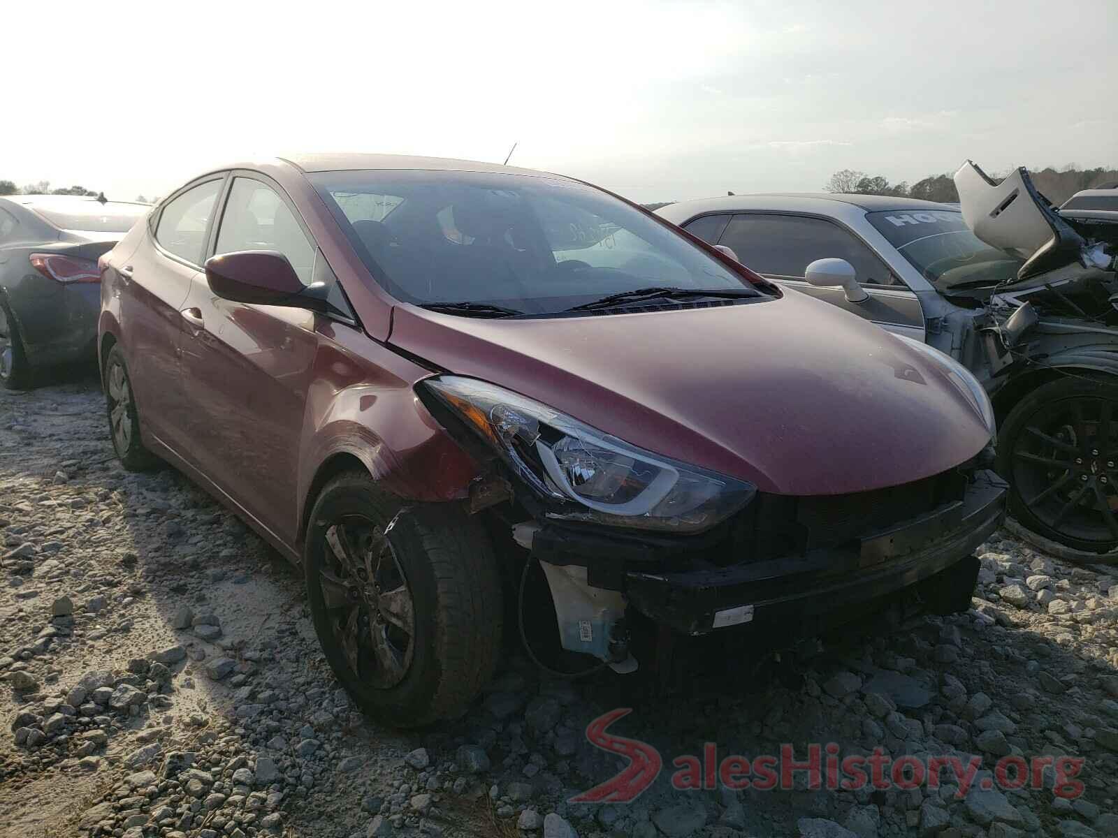 5NPDH4AE0GH752578 2016 HYUNDAI ELANTRA