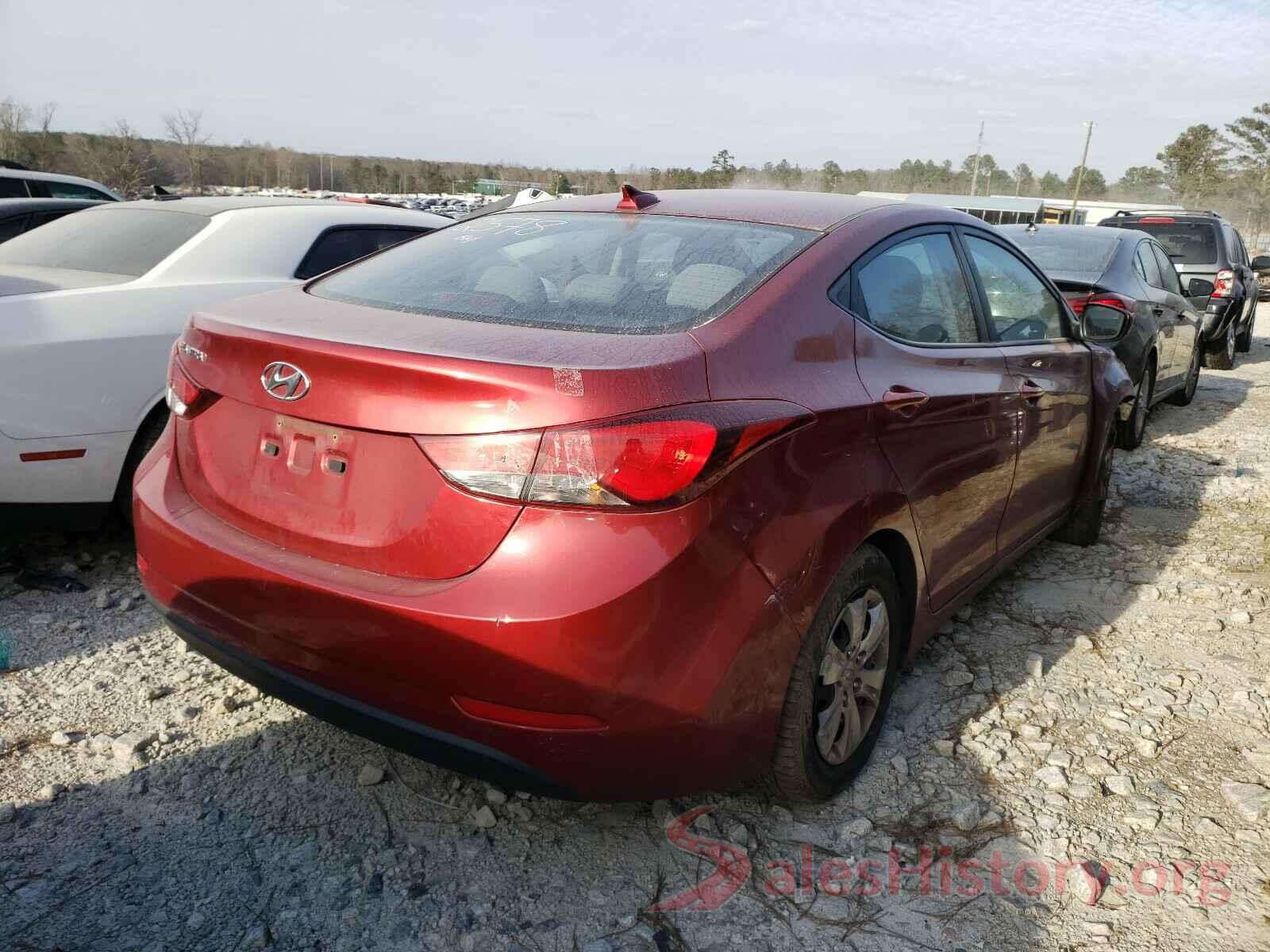 5NPDH4AE0GH752578 2016 HYUNDAI ELANTRA