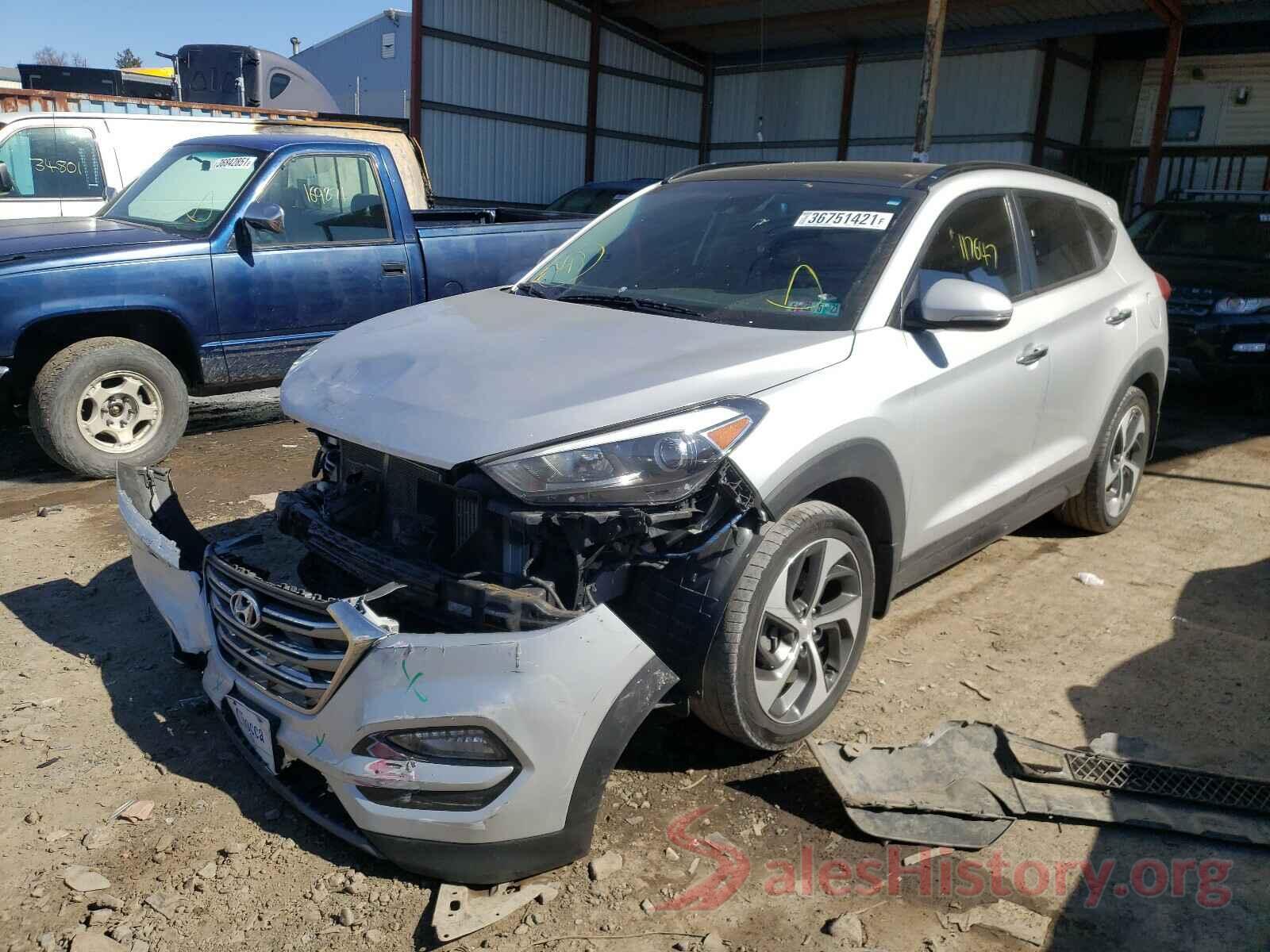 KM8J3CA24GU025673 2016 HYUNDAI TUCSON