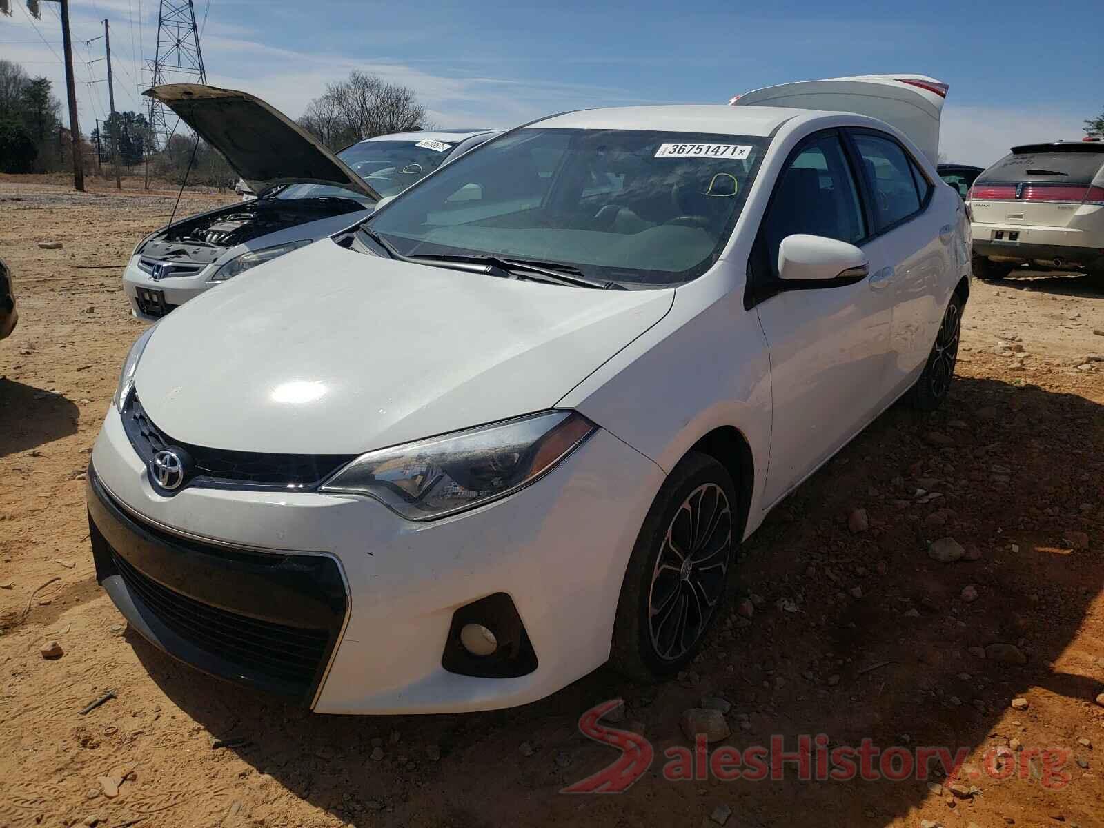 5YFBURHE5GP505579 2016 TOYOTA COROLLA