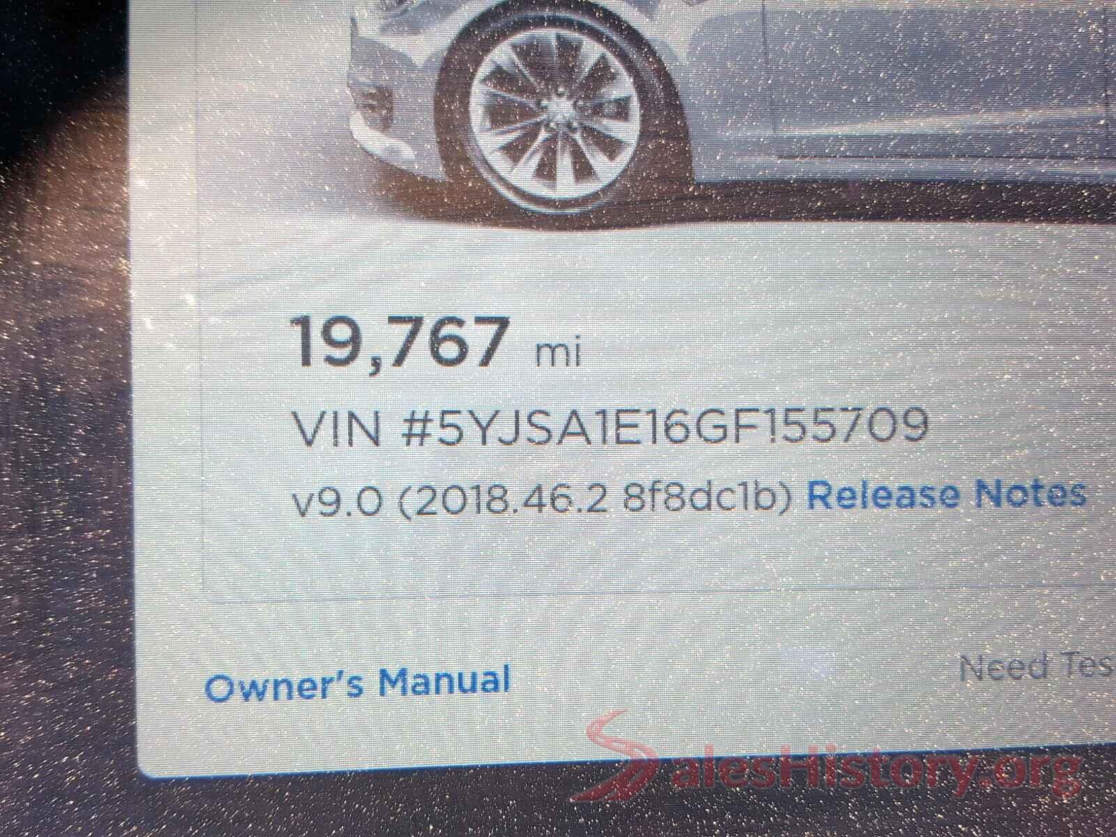 5YJSA1E16GF155709 2016 TESLA MODEL S