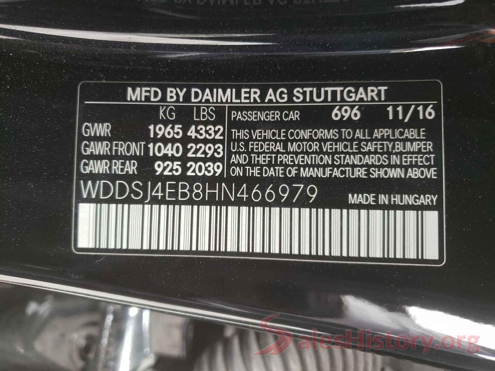 WDDSJ4EB8HN466979 2017 MERCEDES-BENZ C CLASS