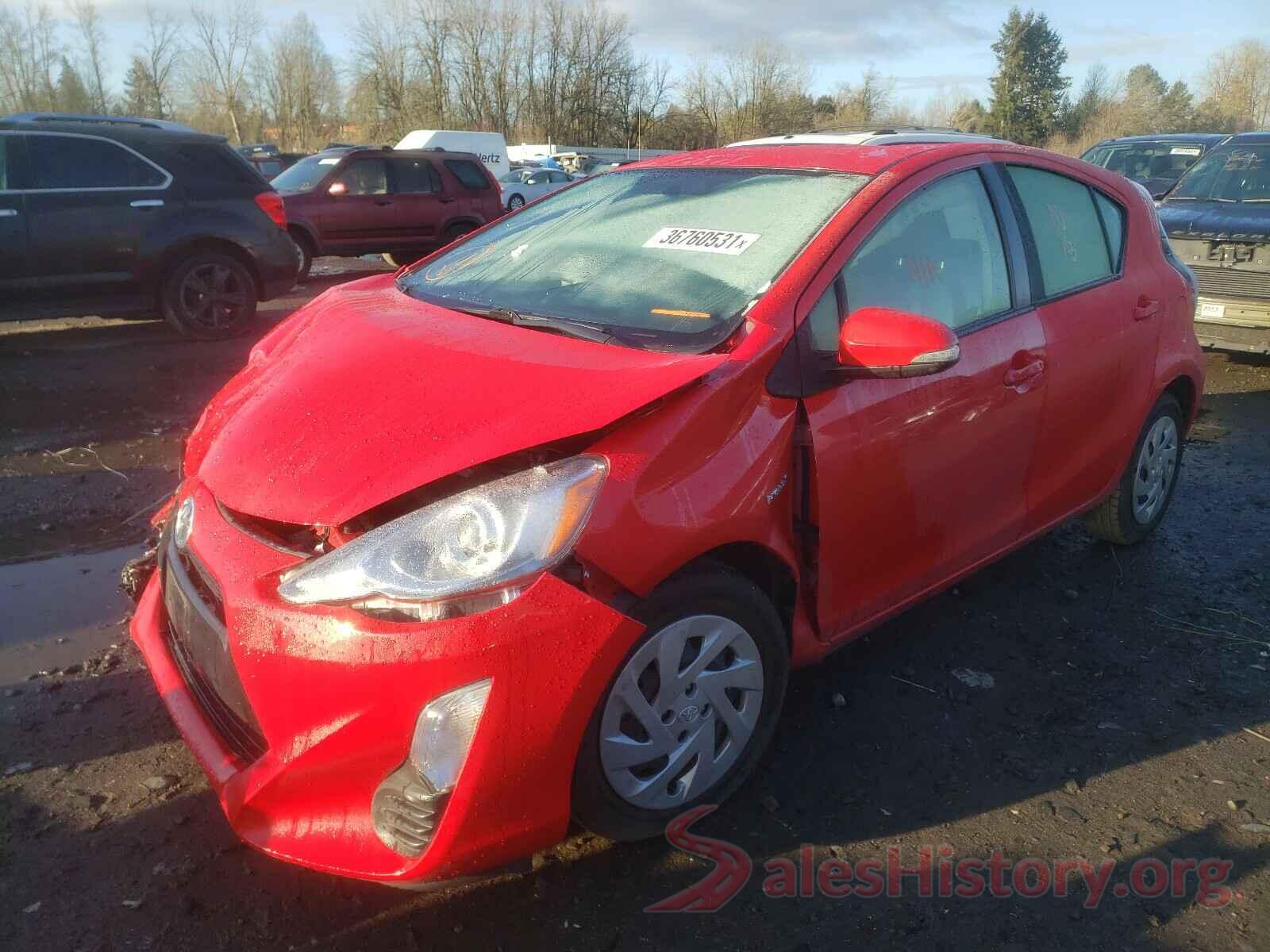 JTDKDTB37G1125619 2016 TOYOTA PRIUS