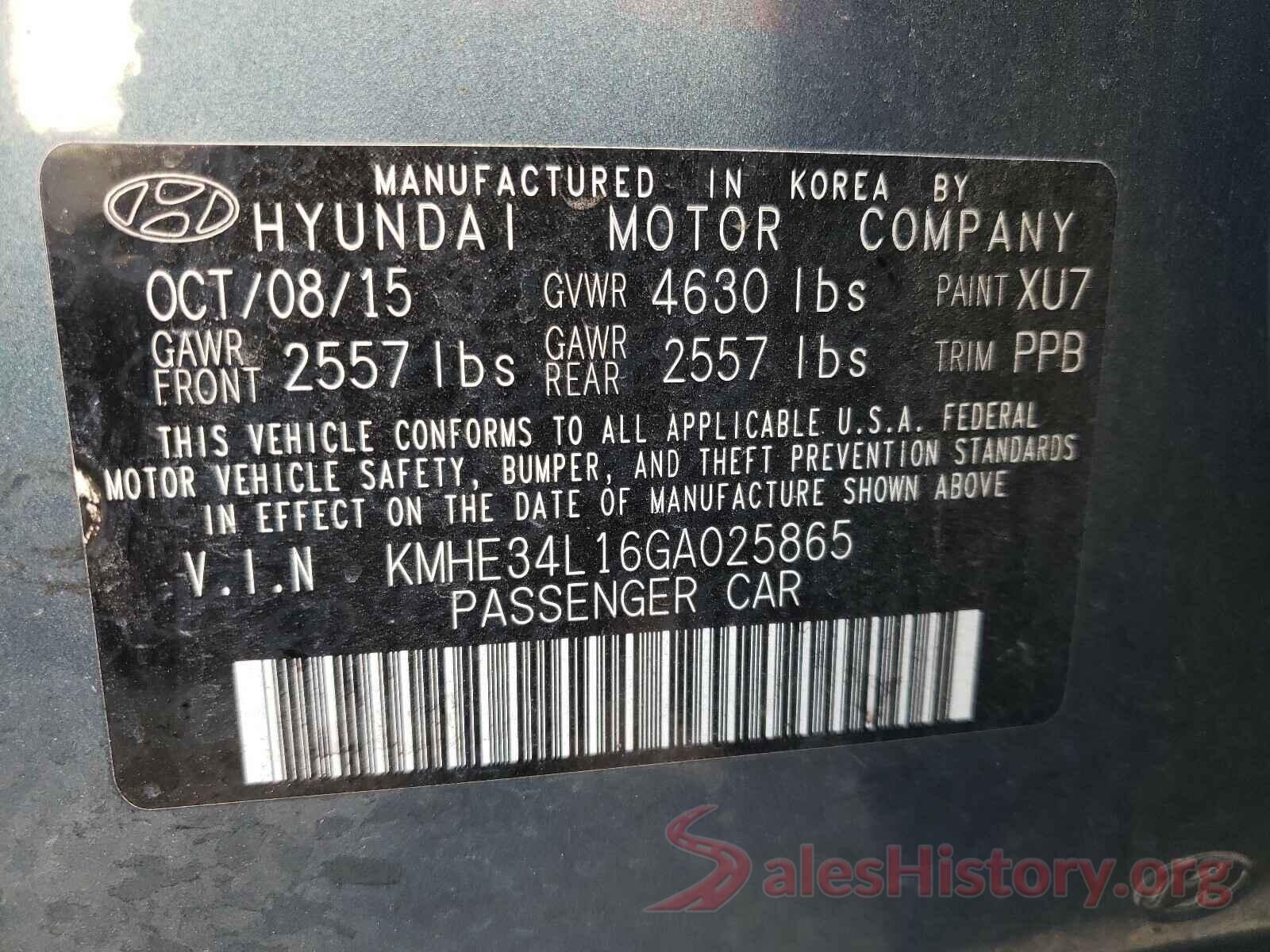 KMHE34L16GA025865 2016 HYUNDAI SONATA