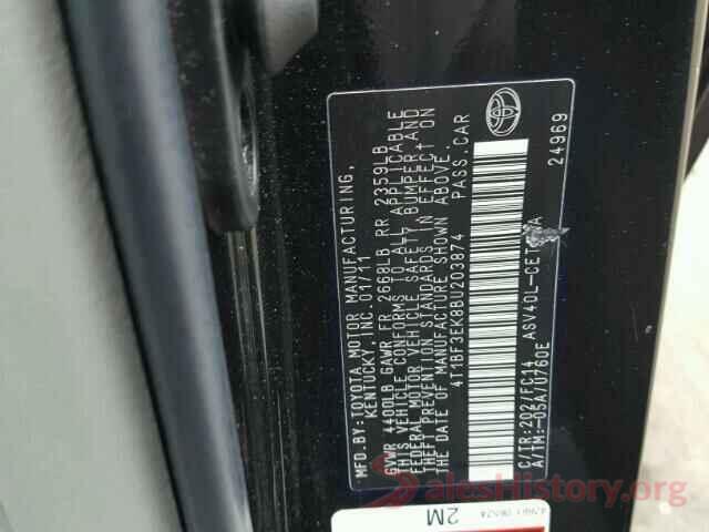 4T1BF3EK8BU203874 2011 TOYOTA CAMRY