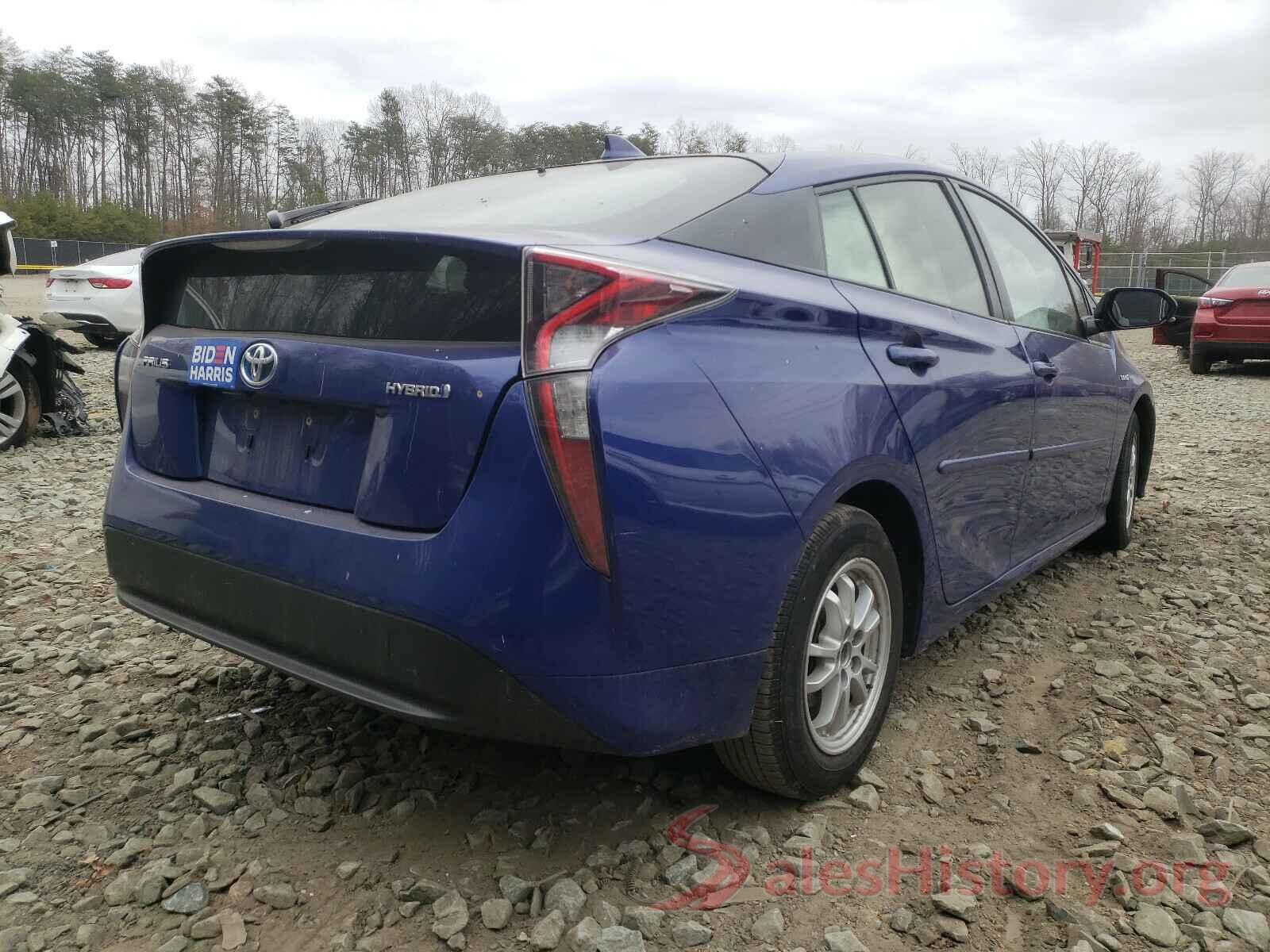 JTDKARFU7G3505076 2016 TOYOTA PRIUS