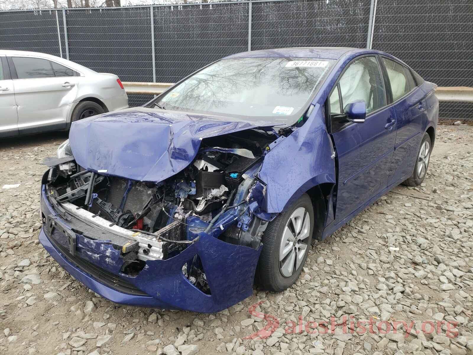 JTDKARFU7G3505076 2016 TOYOTA PRIUS