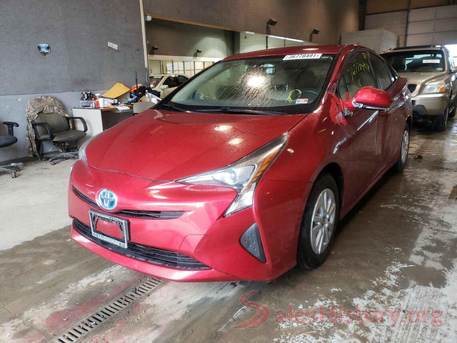 JTDKBRFU4G3516842 2016 TOYOTA PRIUS