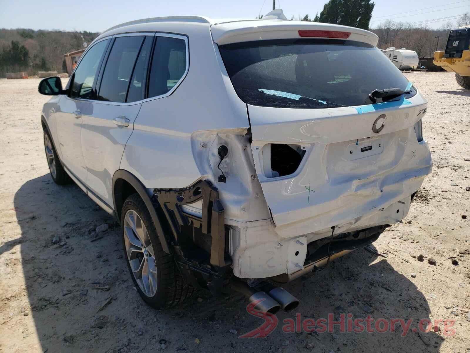 5UXWZ7C32H0X41517 2017 BMW X3