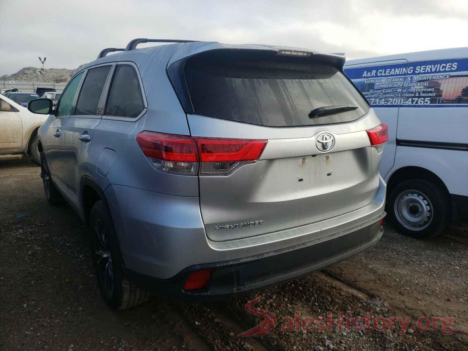 5TDZARFH3KS043284 2019 TOYOTA HIGHLANDER