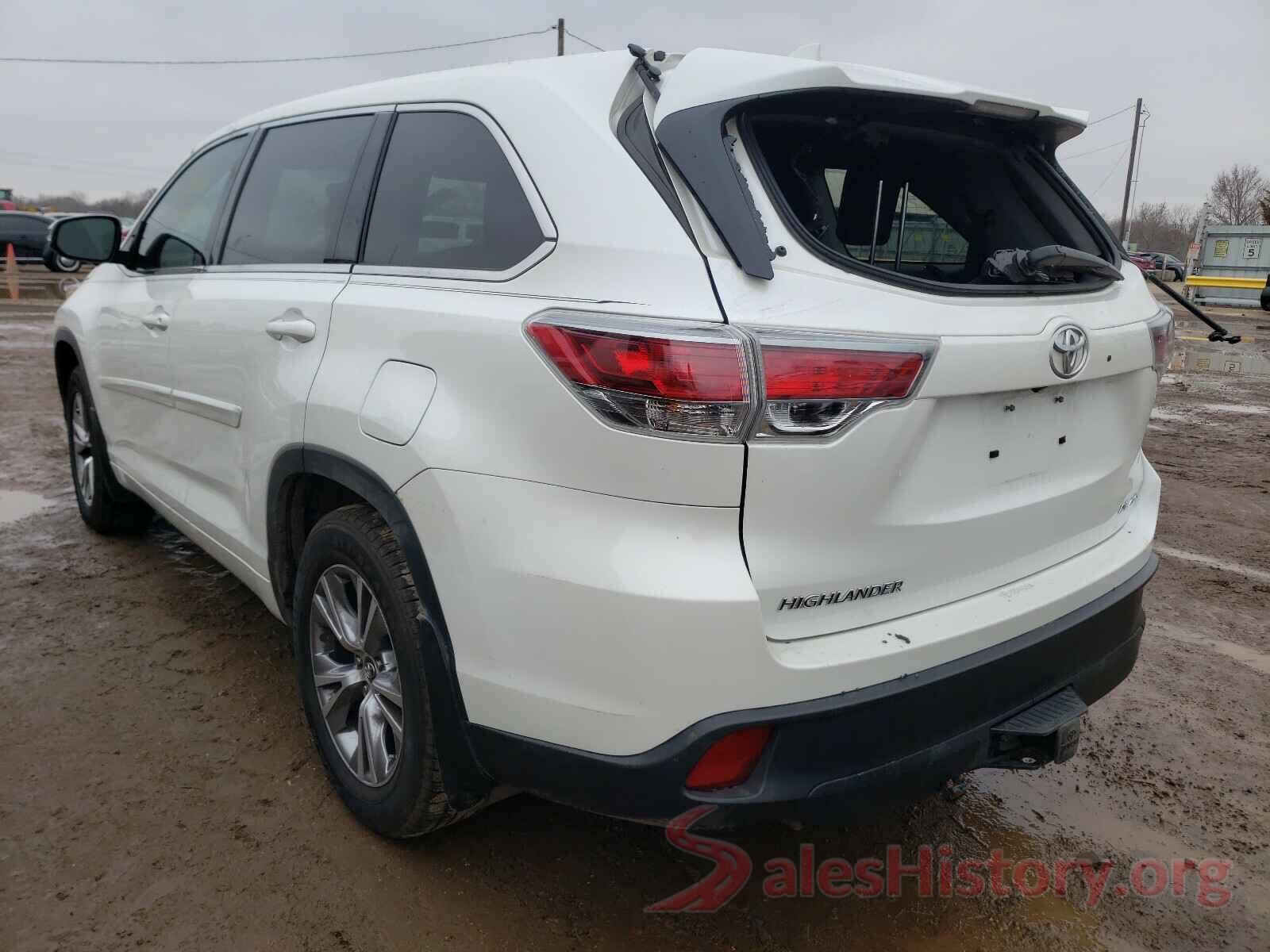 5TDBKRFH9GS347077 2016 TOYOTA HIGHLANDER