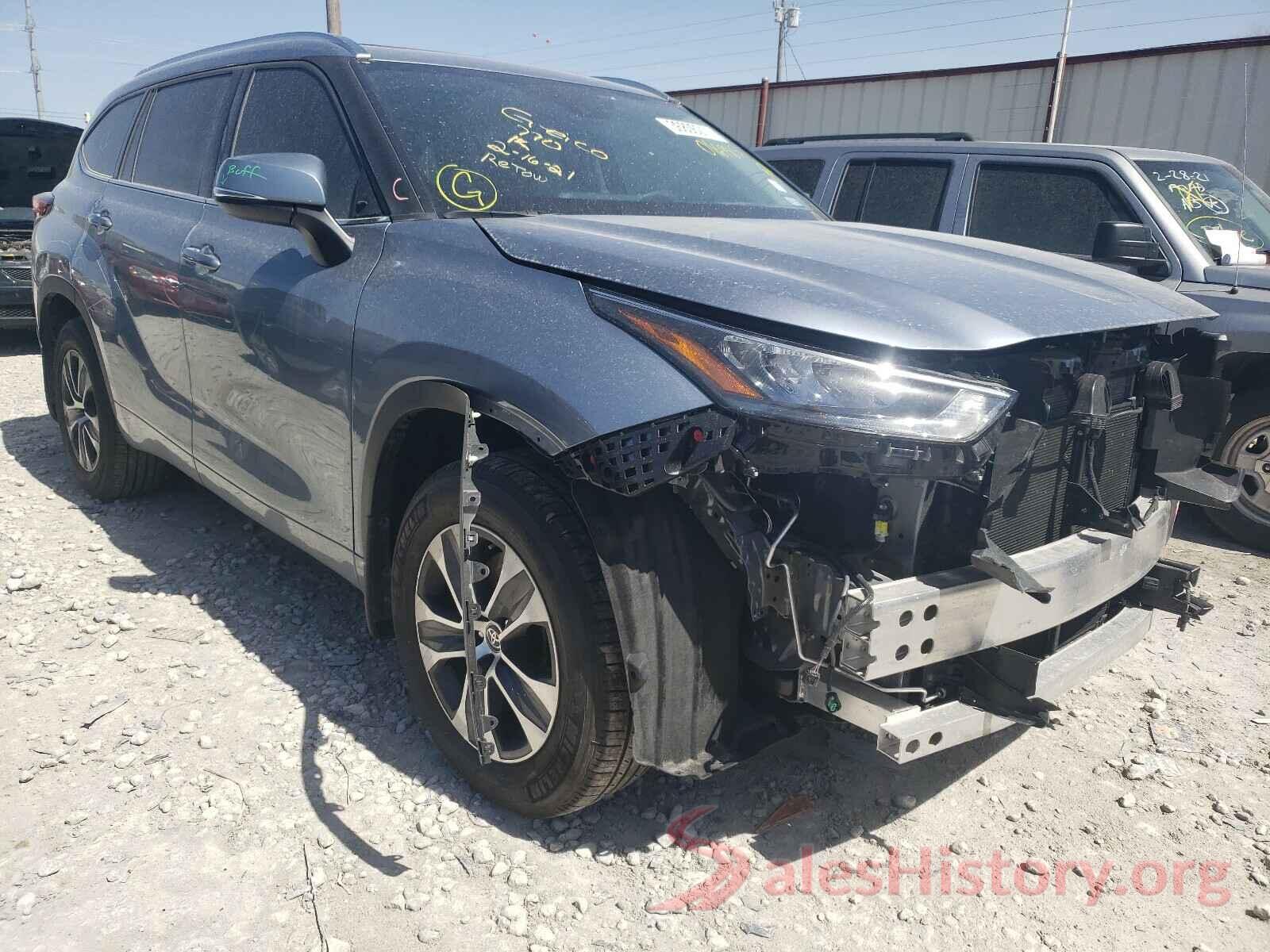 5TDGZRAH7LS016985 2020 TOYOTA HIGHLANDER