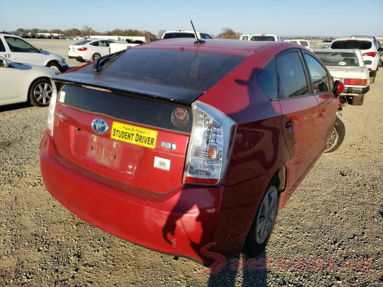 JTDKN3DU5B0310382 2011 TOYOTA PRIUS