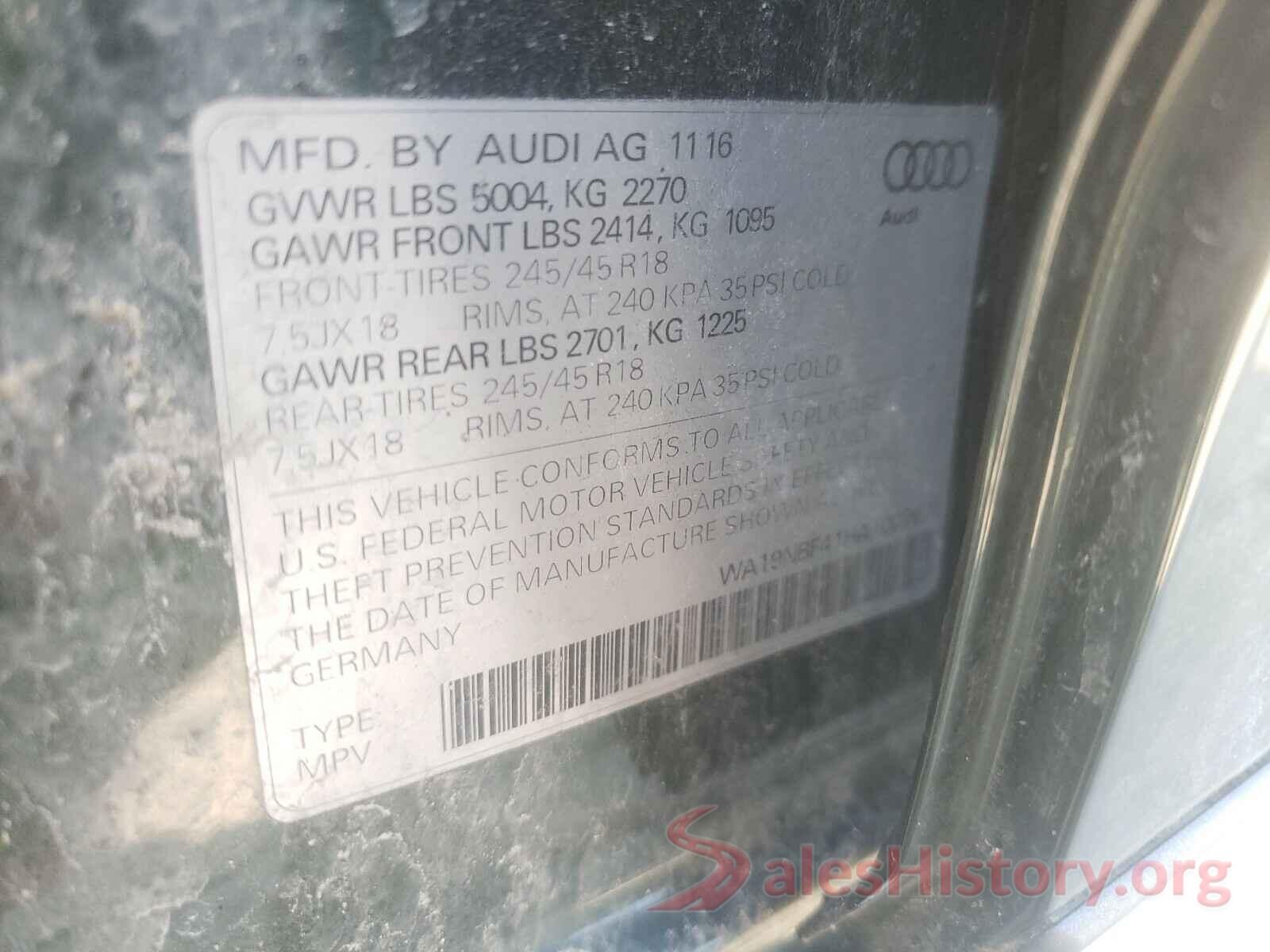 WA19NBF41HA100767 2017 AUDI A4