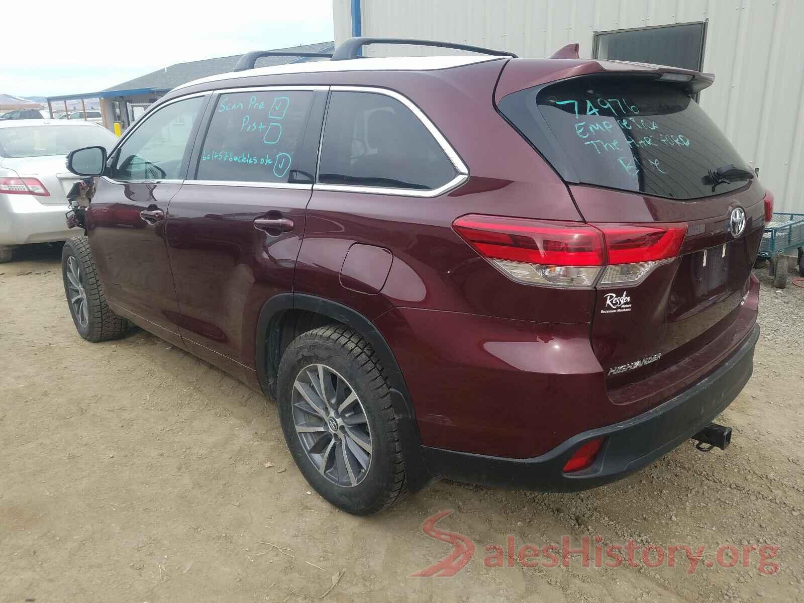 5TDJZRFH4JS855181 2018 TOYOTA HIGHLANDER