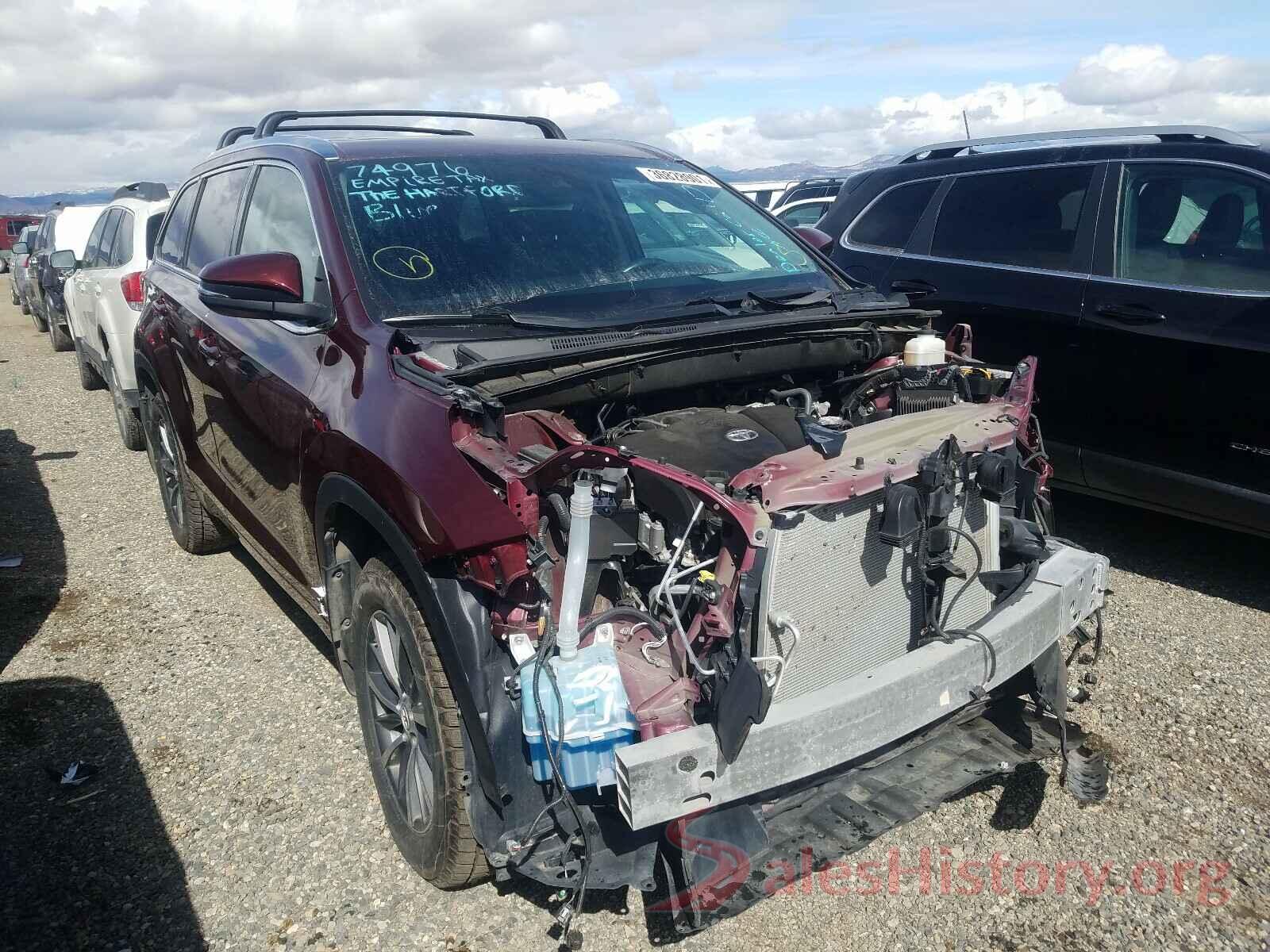 5TDJZRFH4JS855181 2018 TOYOTA HIGHLANDER