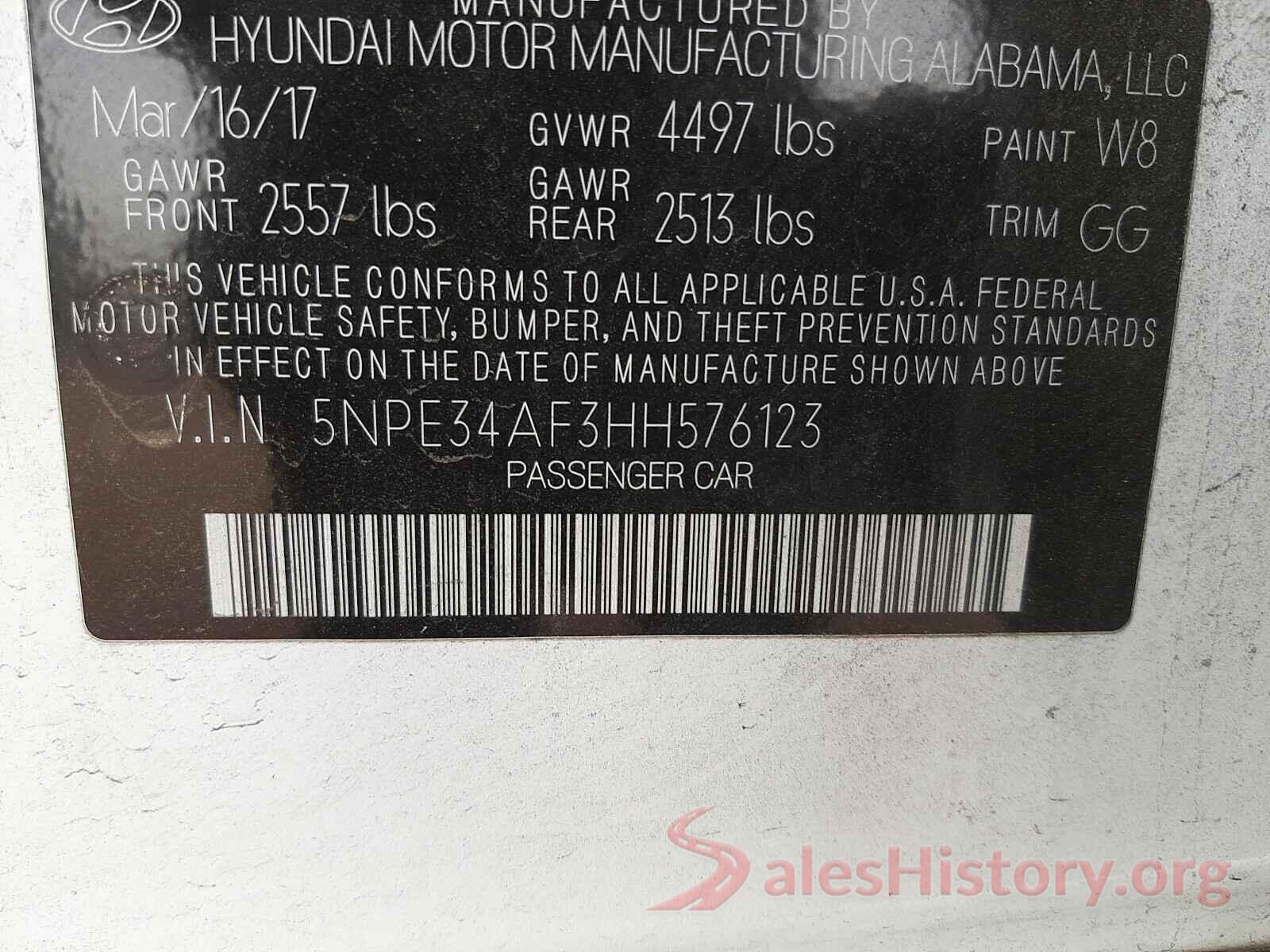 5NPE34AF3HH576123 2017 HYUNDAI SONATA