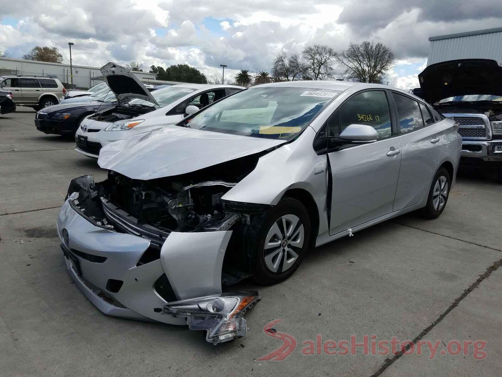 JTDKBRFU8H3577743 2017 TOYOTA PRIUS