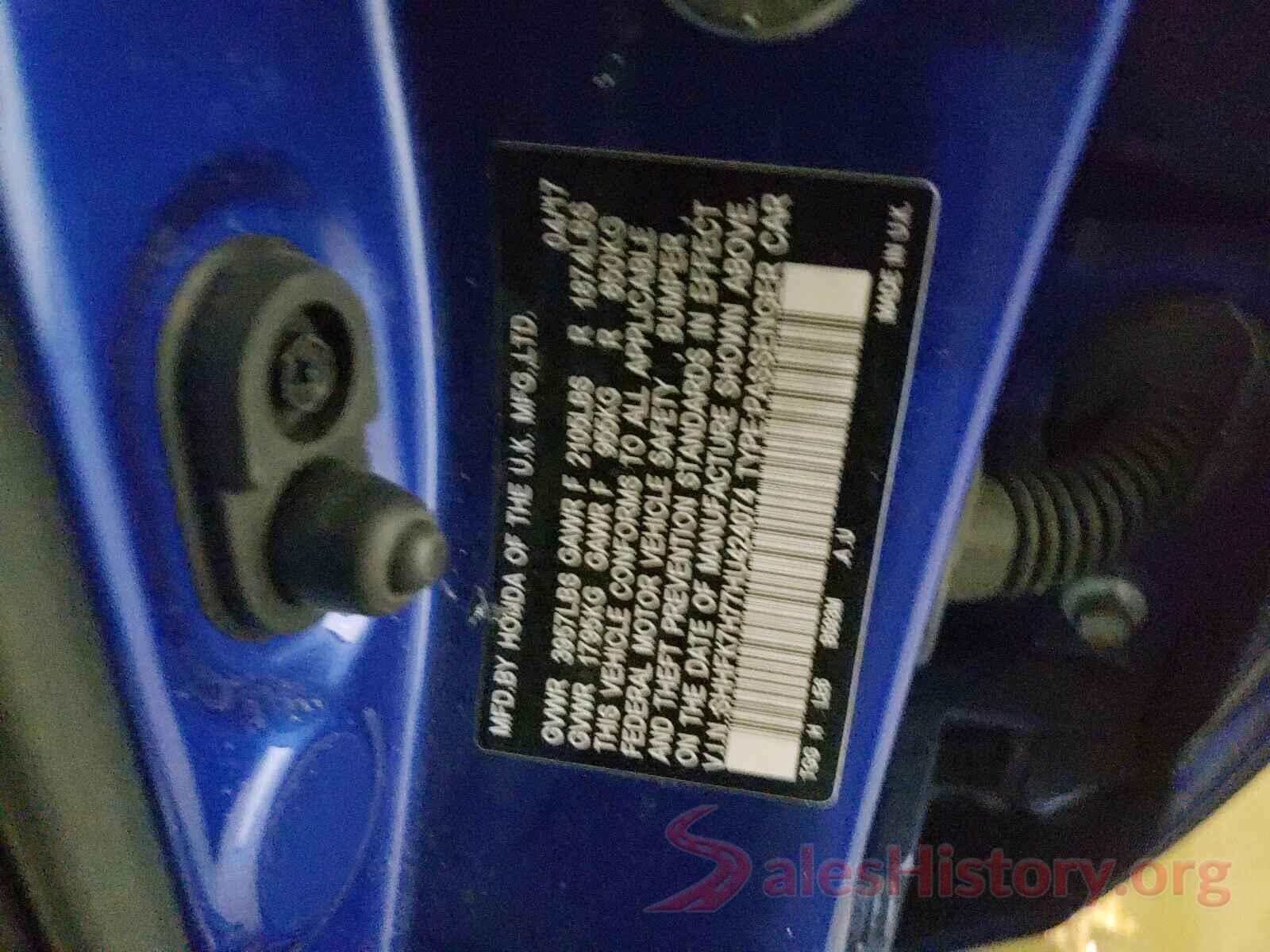 SHHFK7H77HU424074 2017 HONDA CIVIC