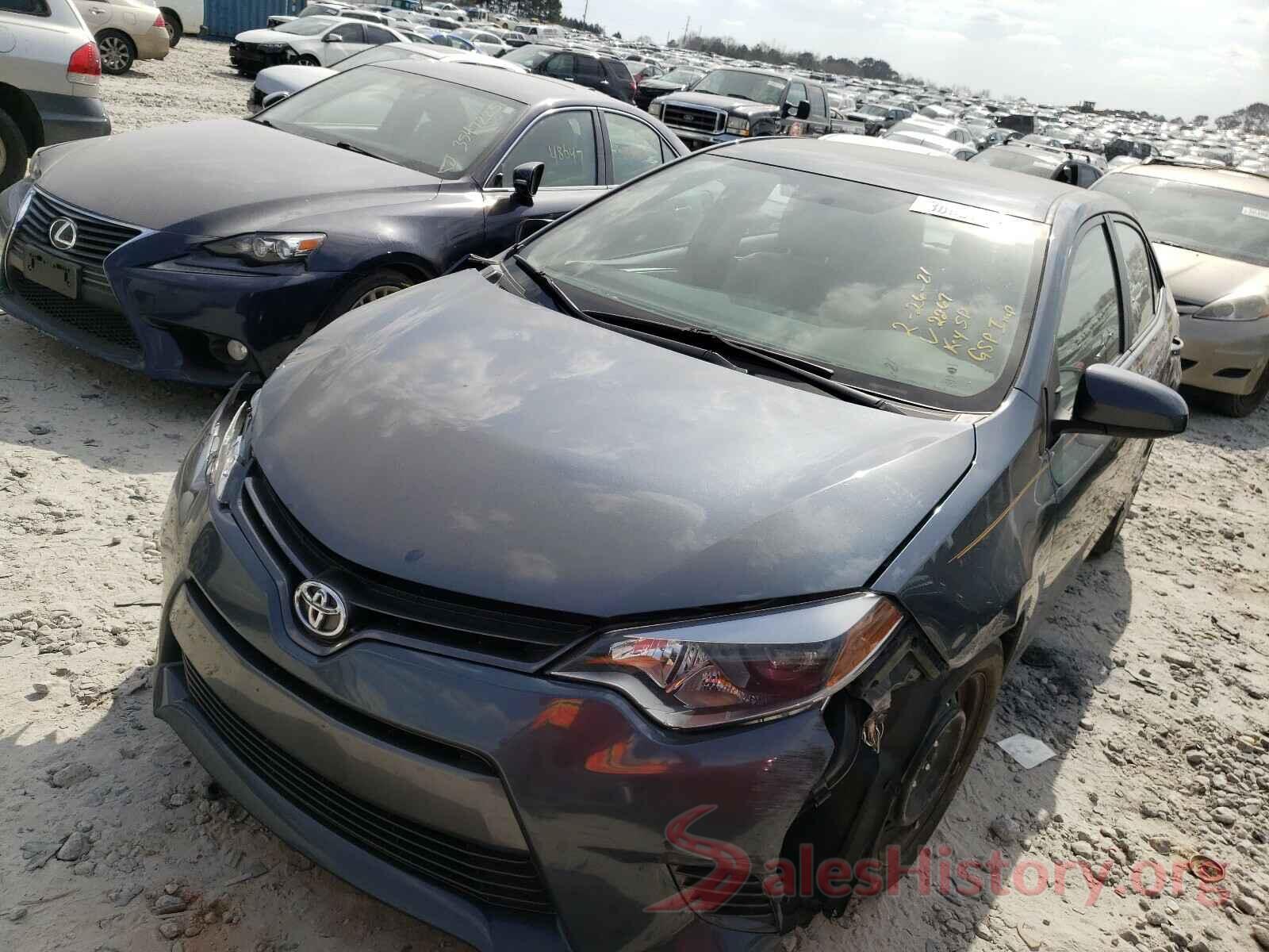 2T1BURHE9GC672267 2016 TOYOTA COROLLA