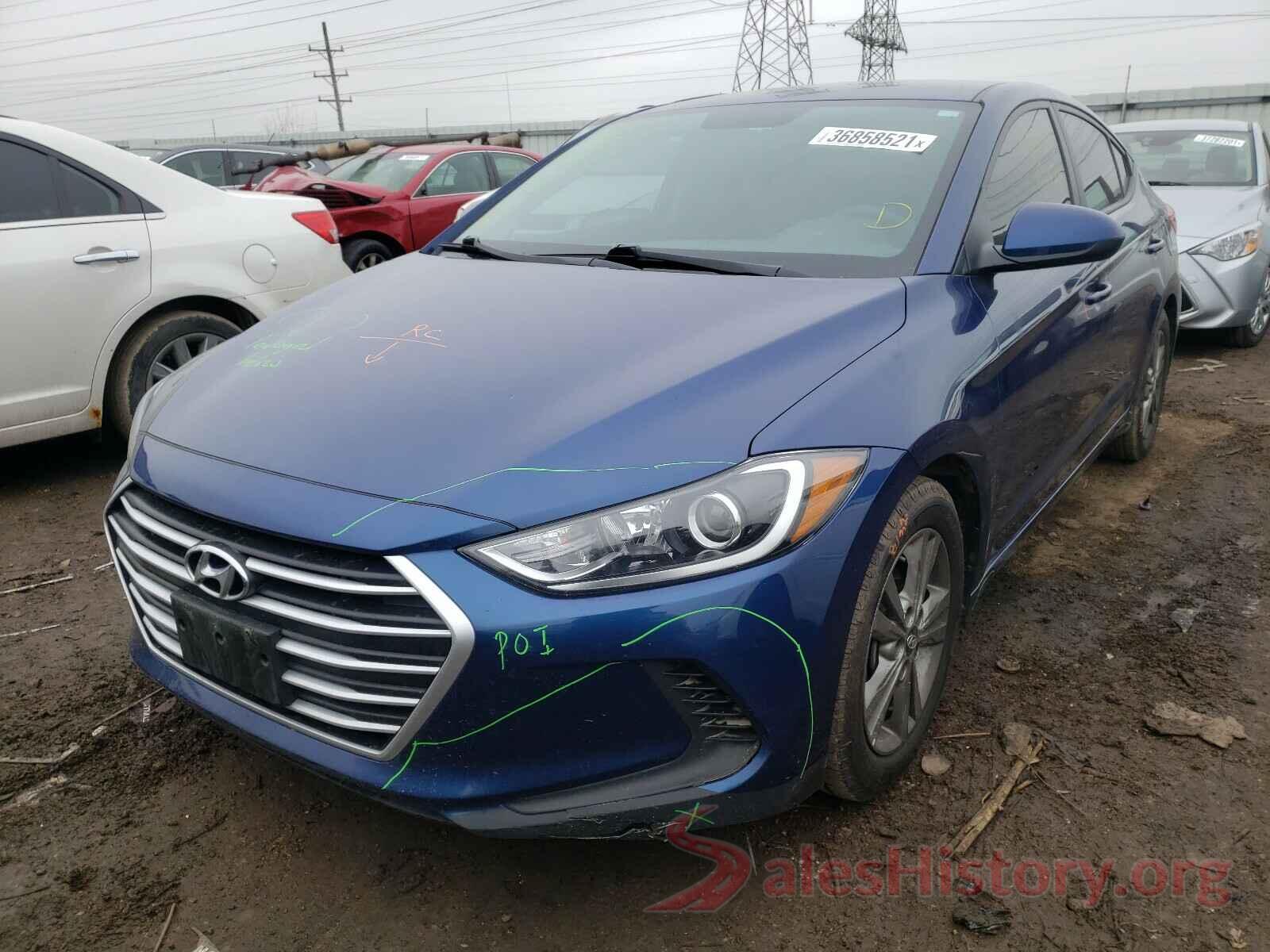 5NPD84LF7HH019774 2017 HYUNDAI ELANTRA