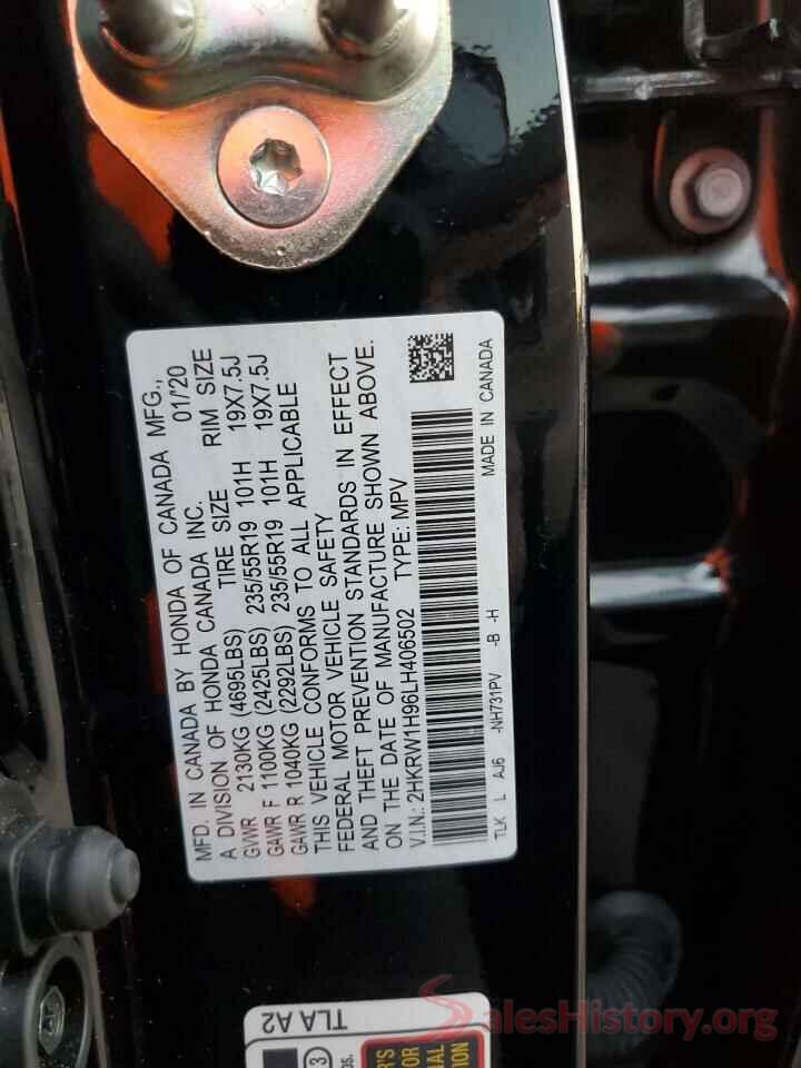 2HKRW1H96LH406502 2020 HONDA CRV