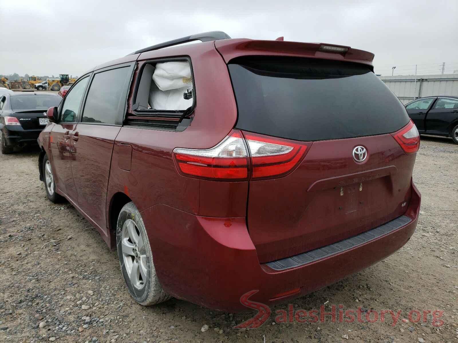 5TDKZ3DC7JS905046 2018 TOYOTA SIENNA