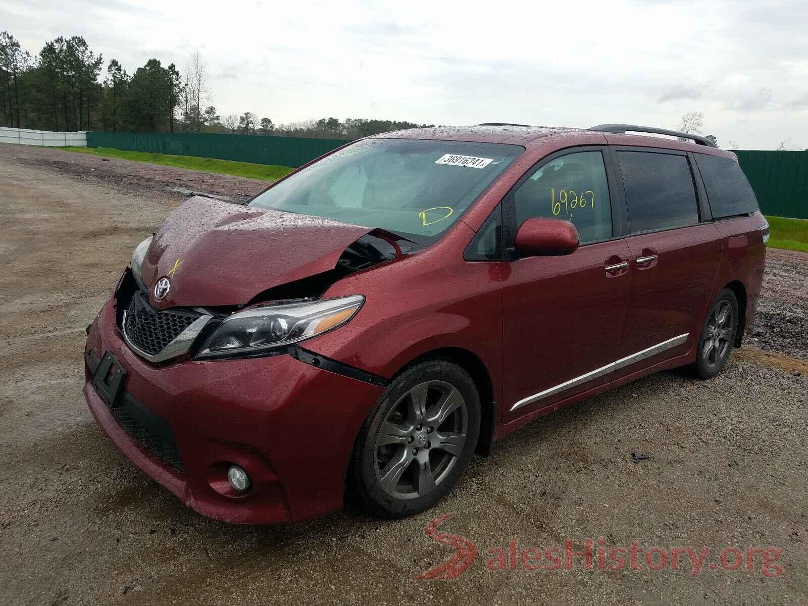 5TDXZ3DC3HS855617 2017 TOYOTA SIENNA