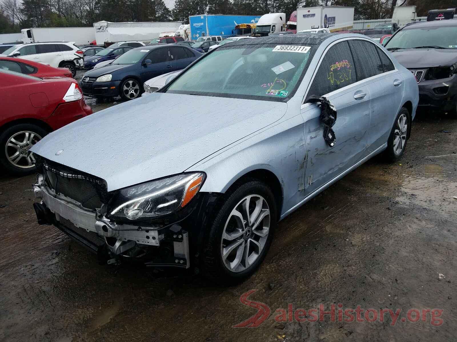 55SWF4KB8HU217340 2017 MERCEDES-BENZ C CLASS