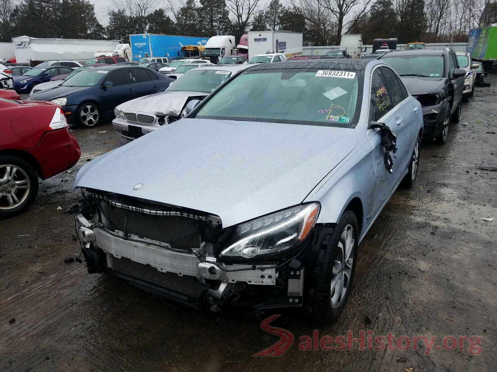 55SWF4KB8HU217340 2017 MERCEDES-BENZ C CLASS