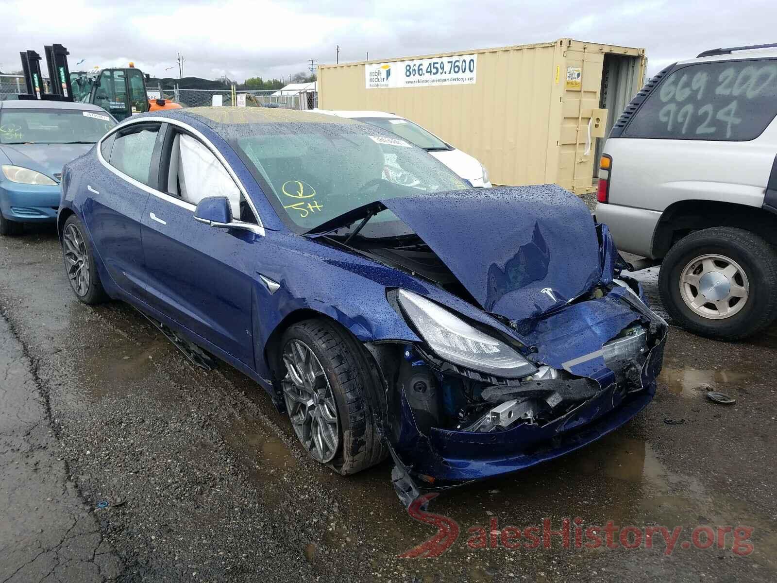 5YJ3E1EB5KF231169 2019 TESLA MODEL 3