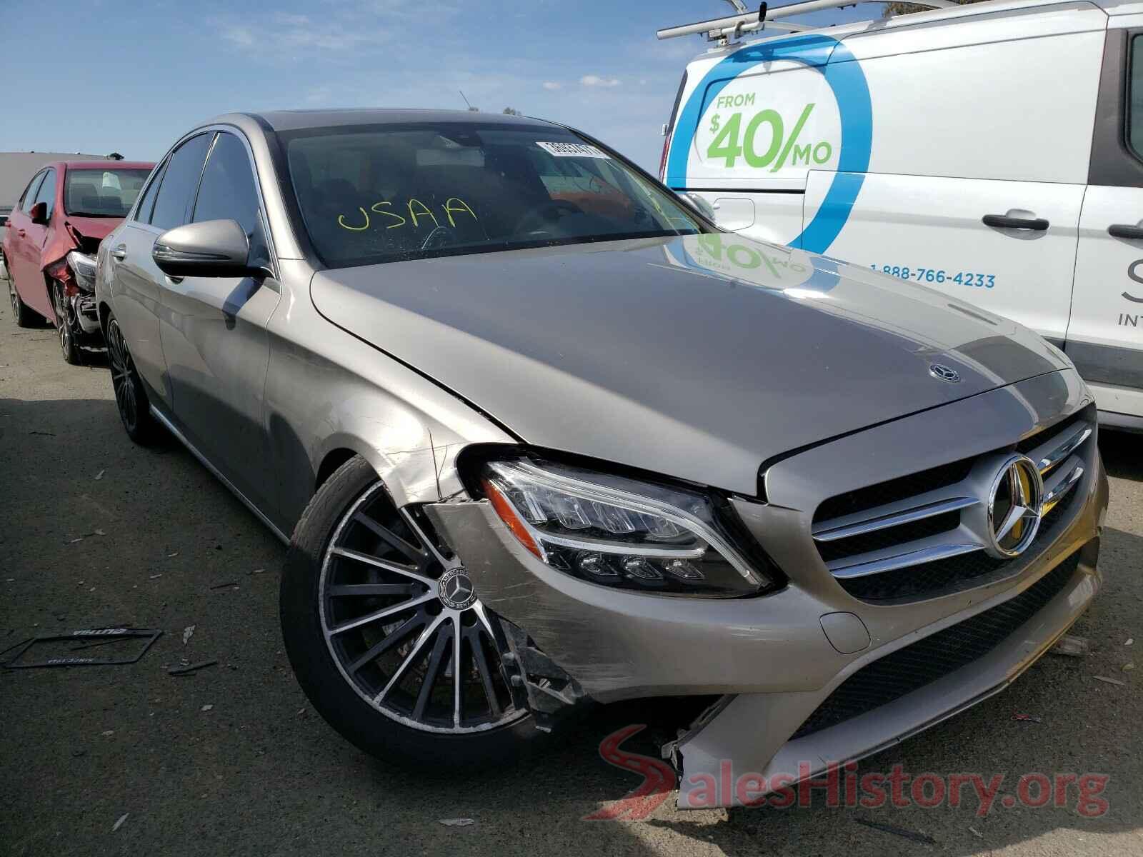 55SWF8DB5KU301305 2019 MERCEDES-BENZ C CLASS