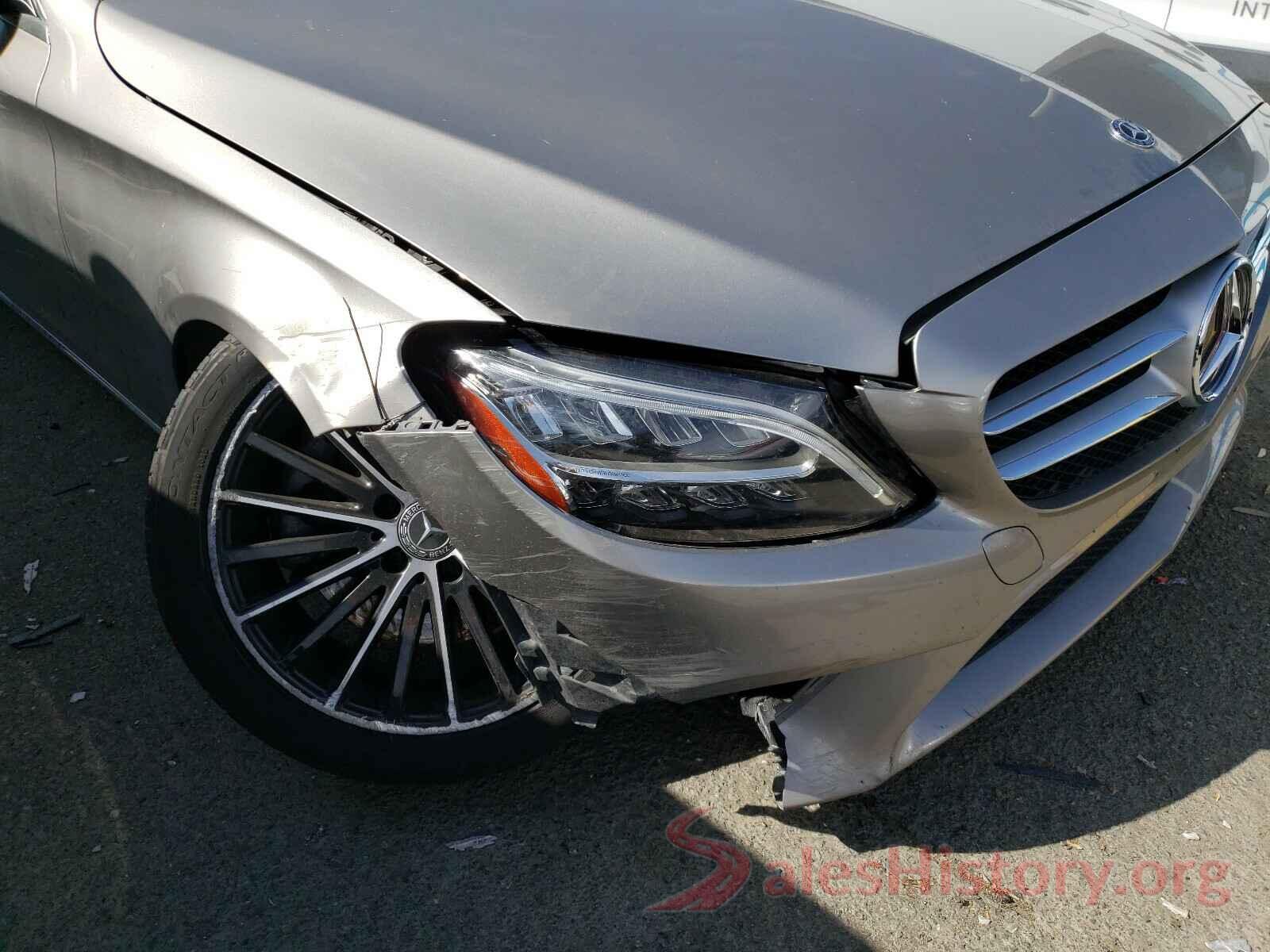 55SWF8DB5KU301305 2019 MERCEDES-BENZ C CLASS