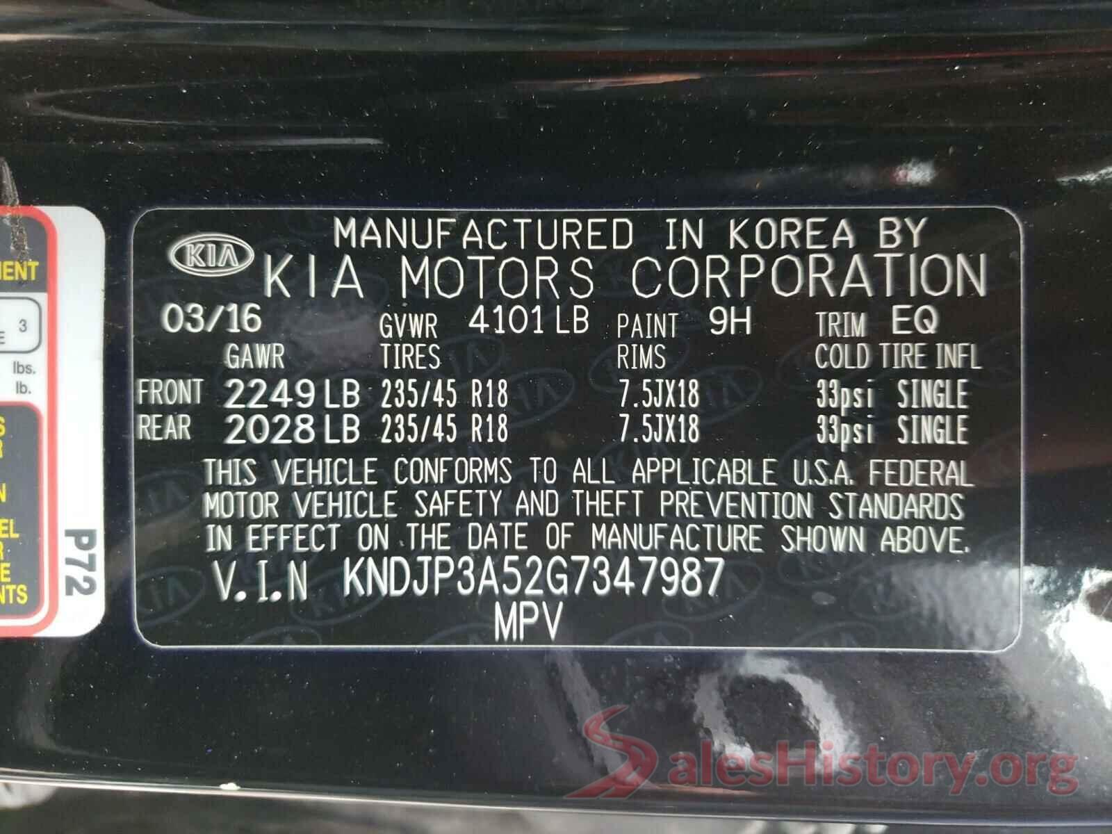 KNDJP3A52G7347987 2016 KIA SOUL