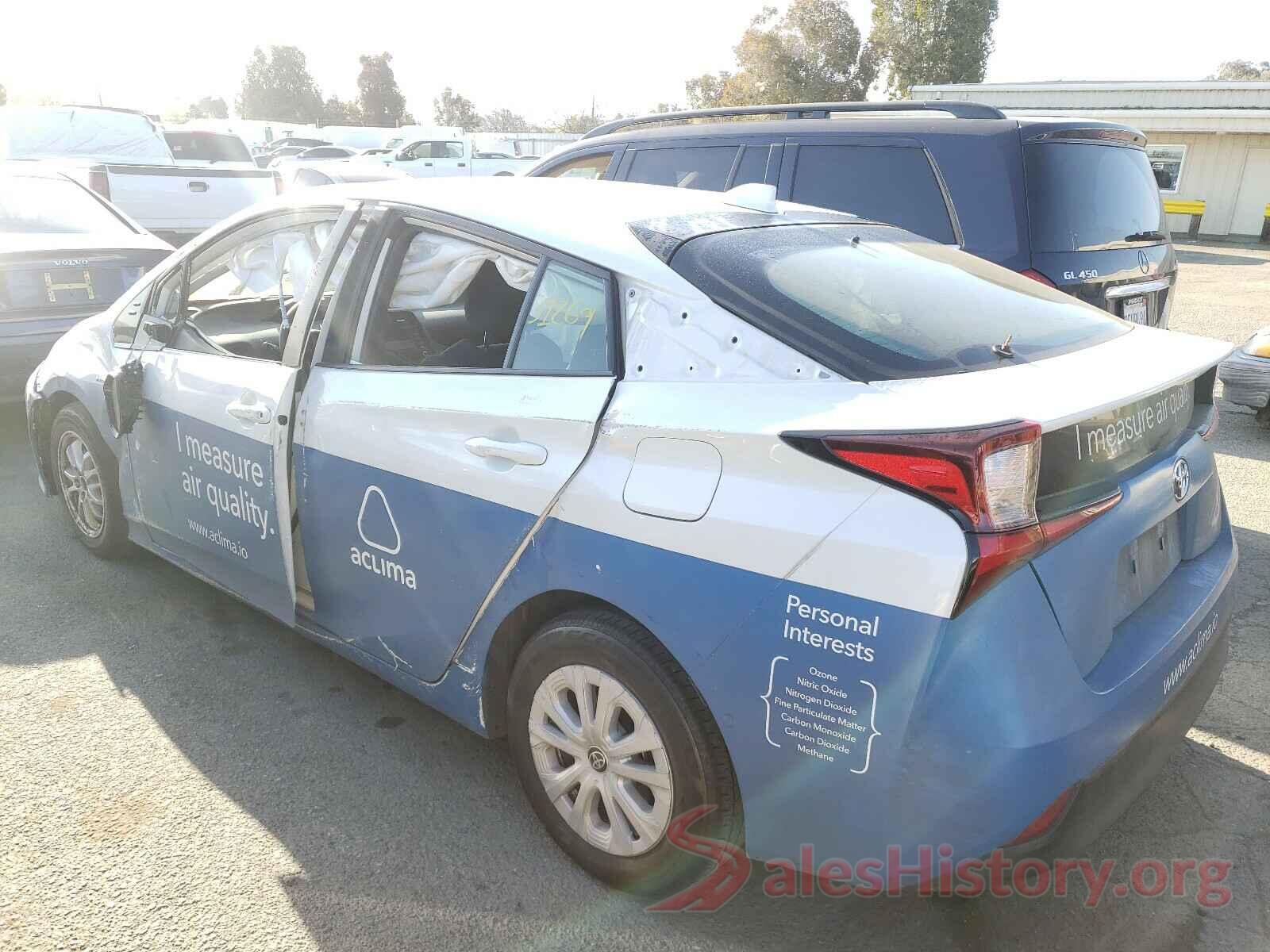 JTDKARFU0L3114071 2020 TOYOTA PRIUS