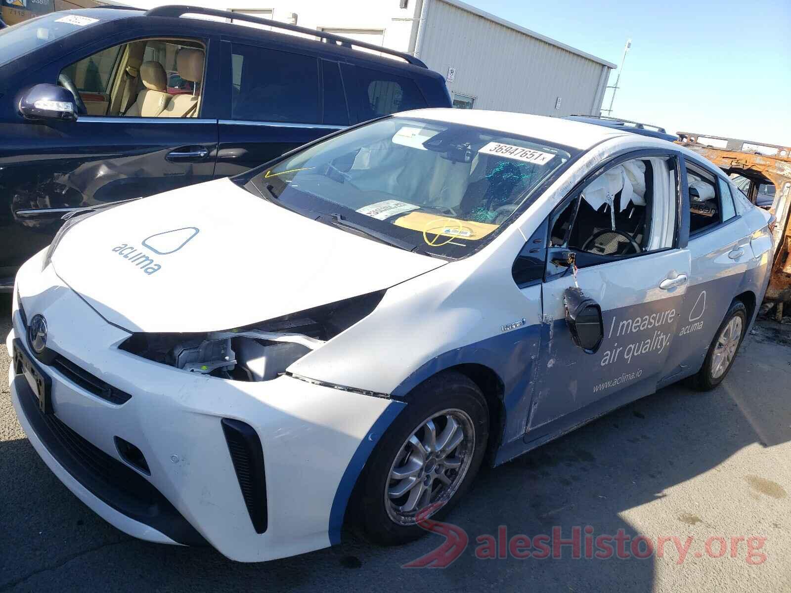 JTDKARFU0L3114071 2020 TOYOTA PRIUS