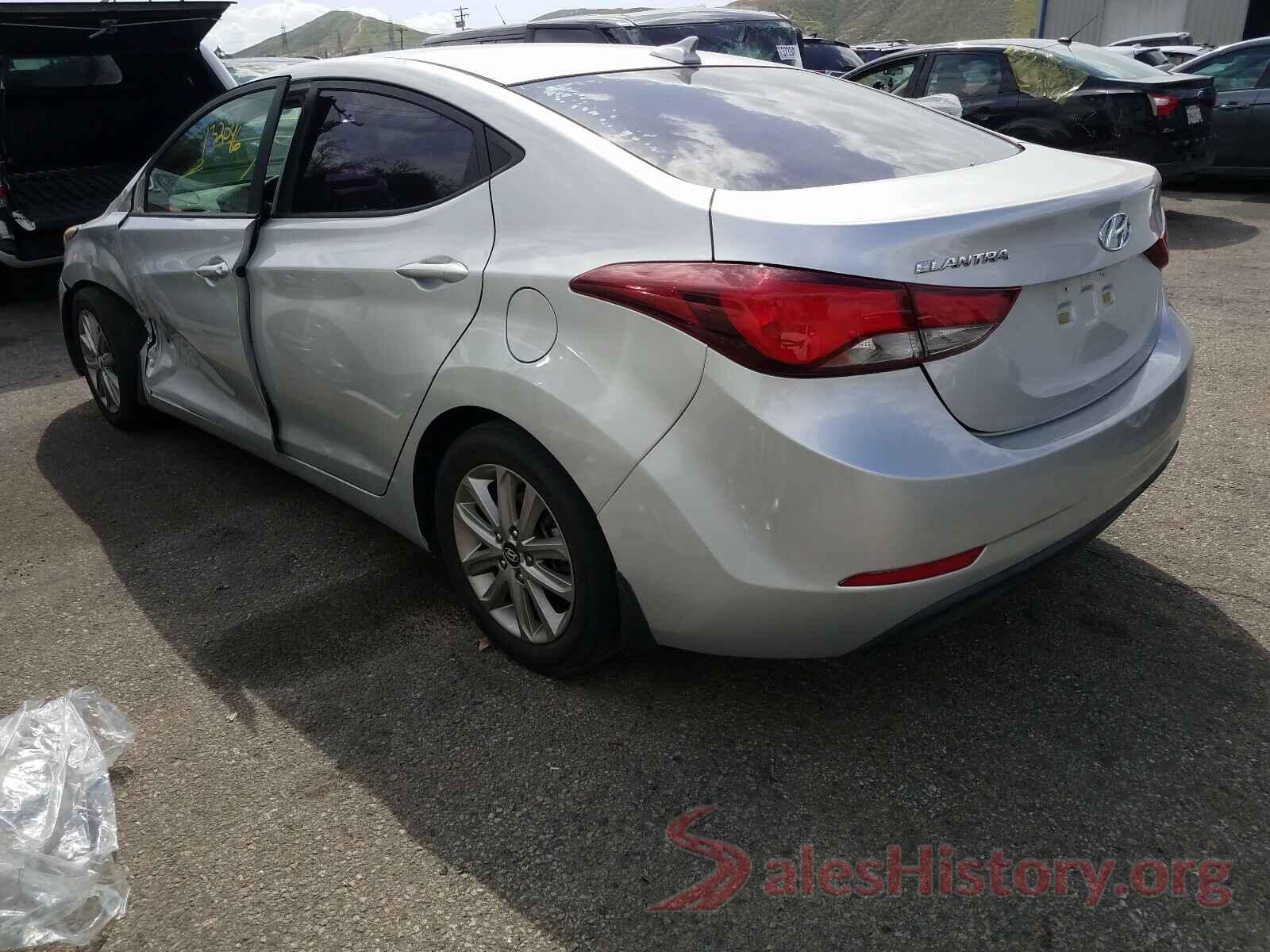 5NPDH4AE1GH662582 2016 HYUNDAI ELANTRA